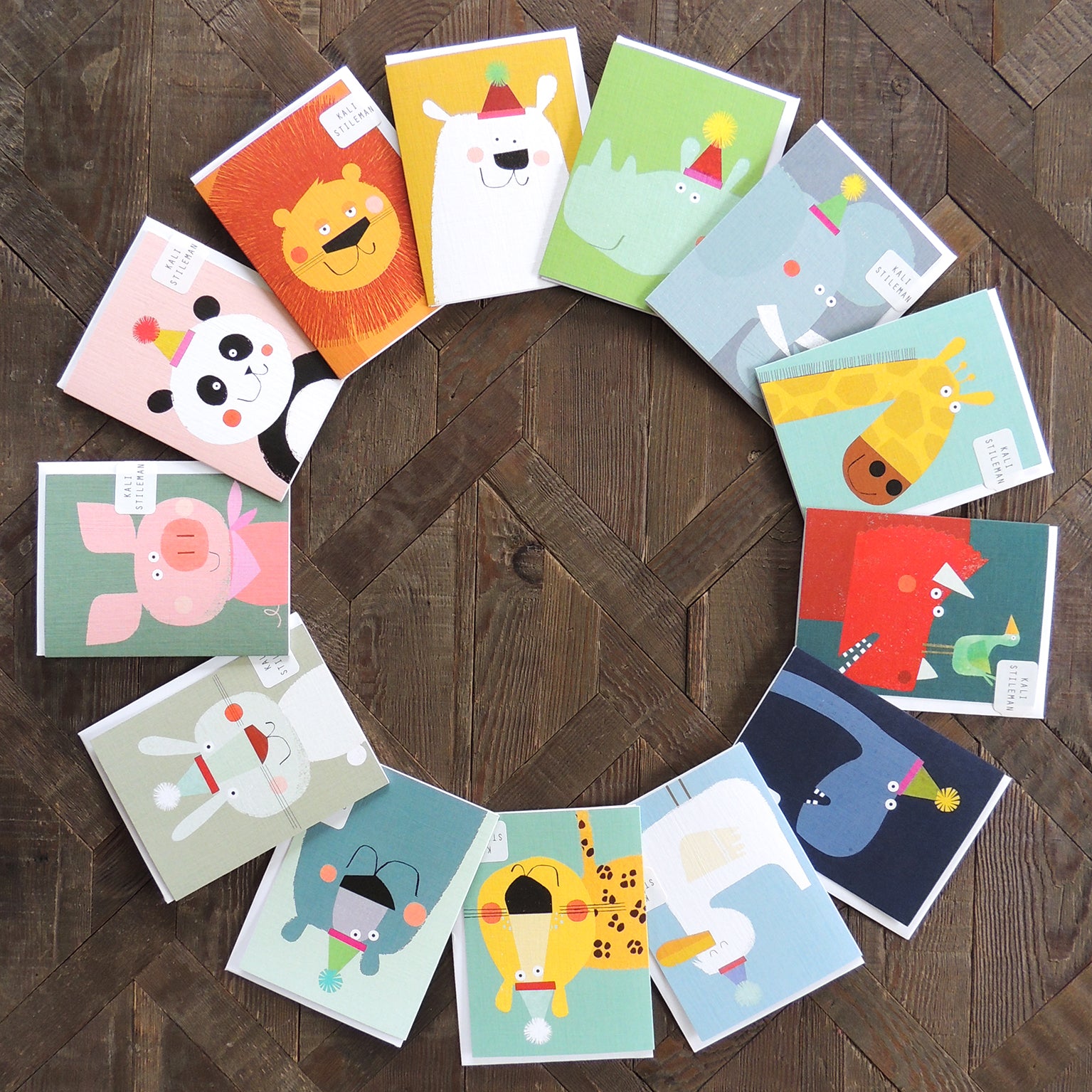 KAB17 mini cat greetings card