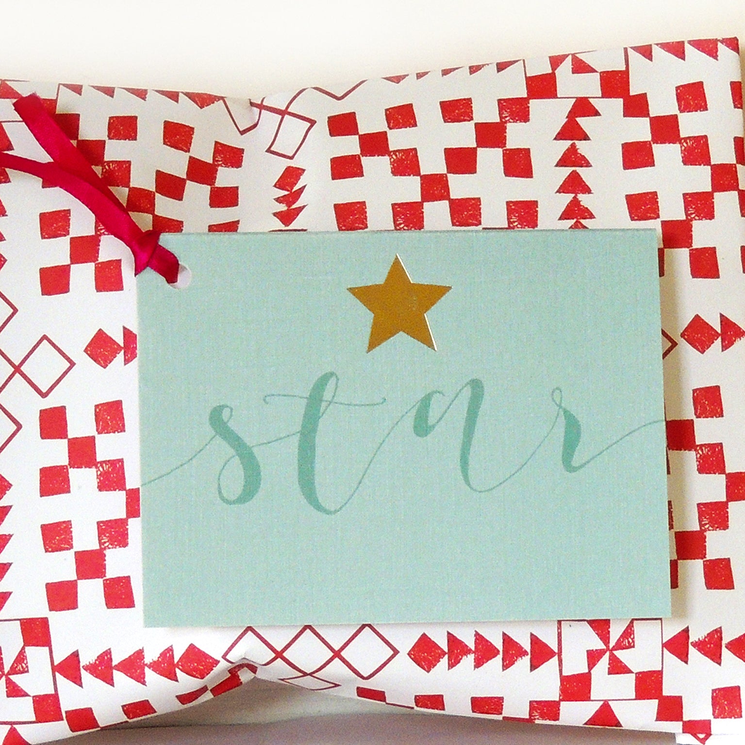 KBW06 mini gold foiled star card