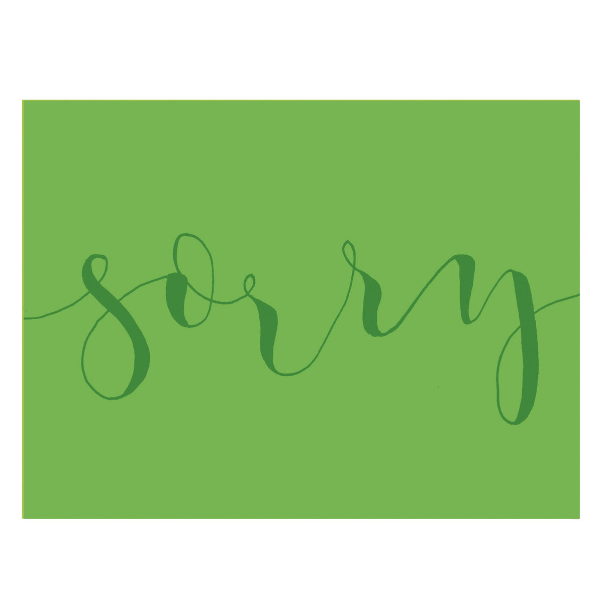 KBW10 mini sorry greetings card