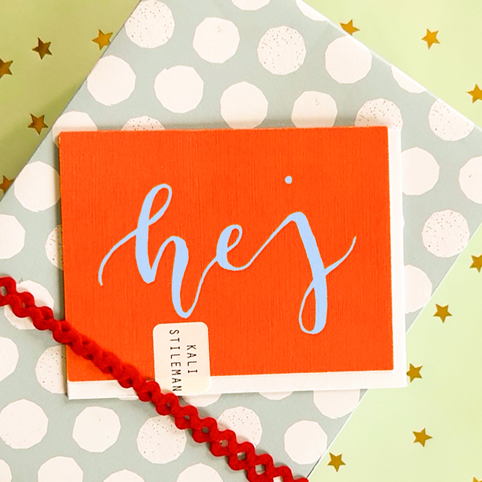 KBW19 mini hej greetings card