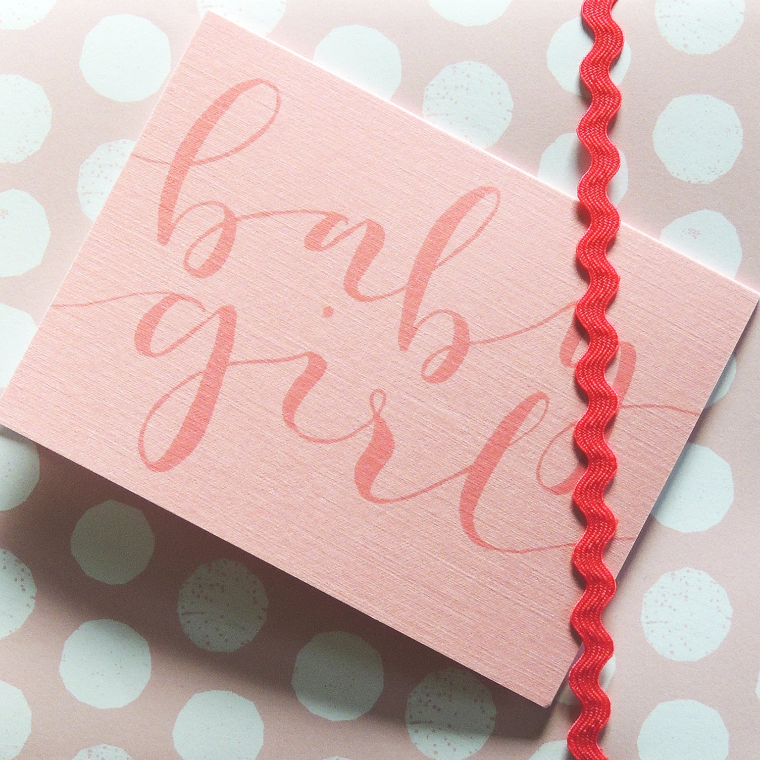 KBW22 mini baby girl card