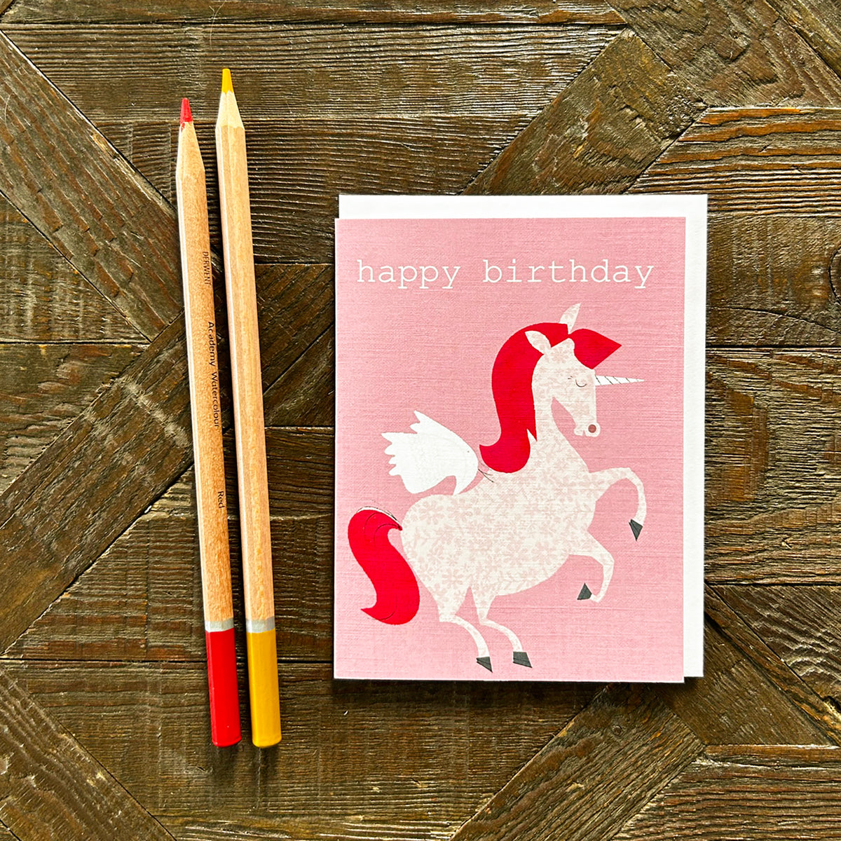 KTW21 mini unicorn birthday card