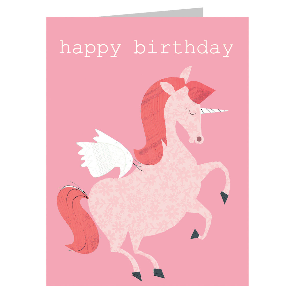KTW21 mini unicorn birthday card