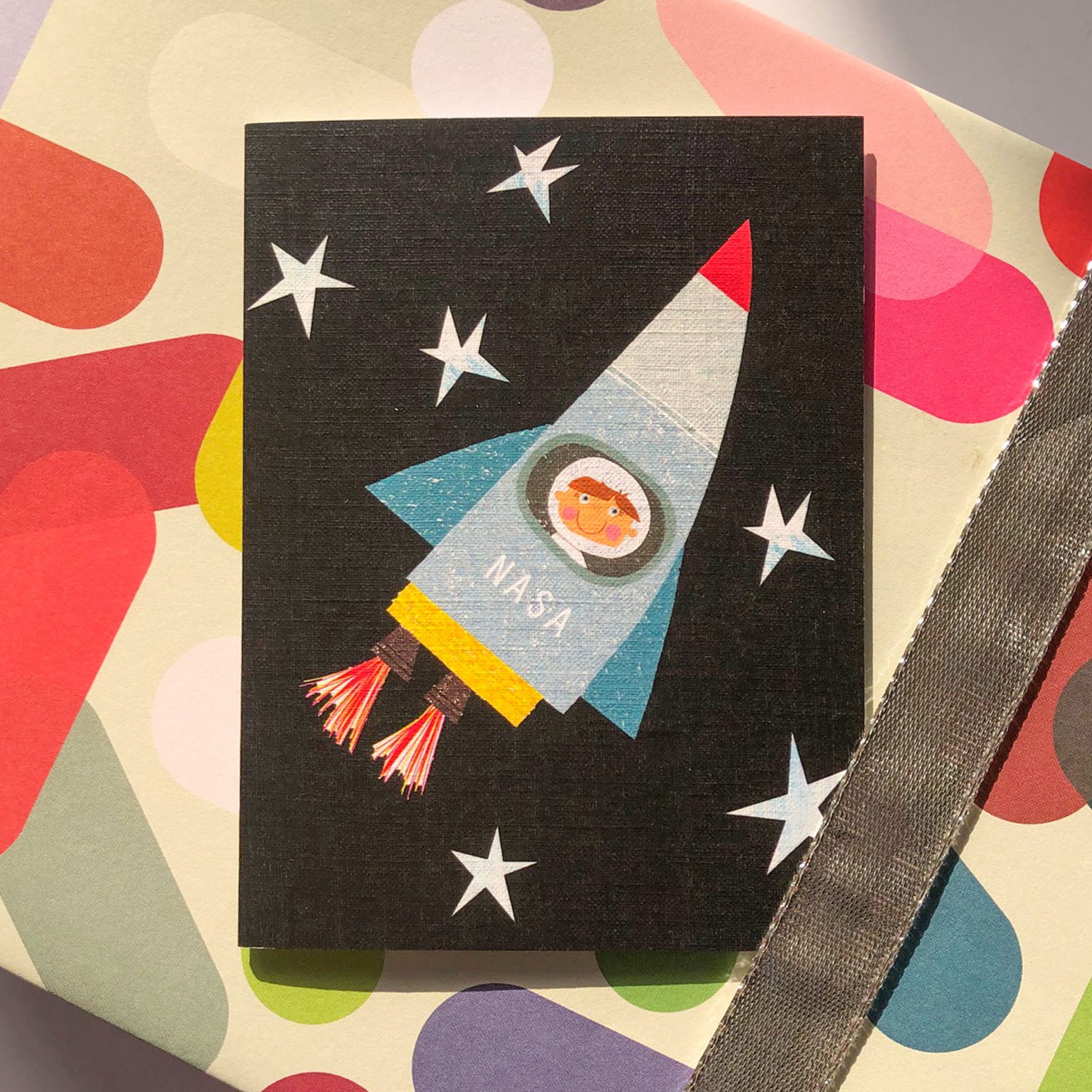 KTW36 mini spaceman greetings card