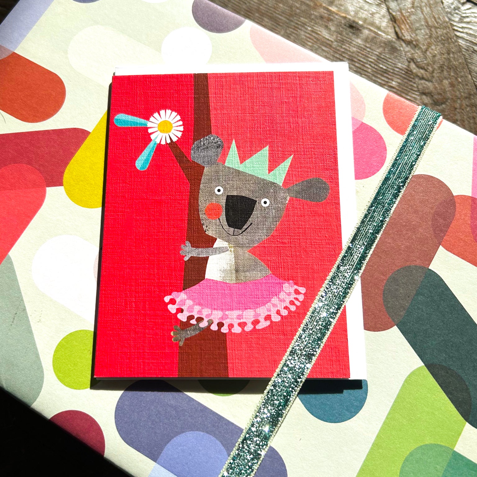 KTW43 mini koala greetings card