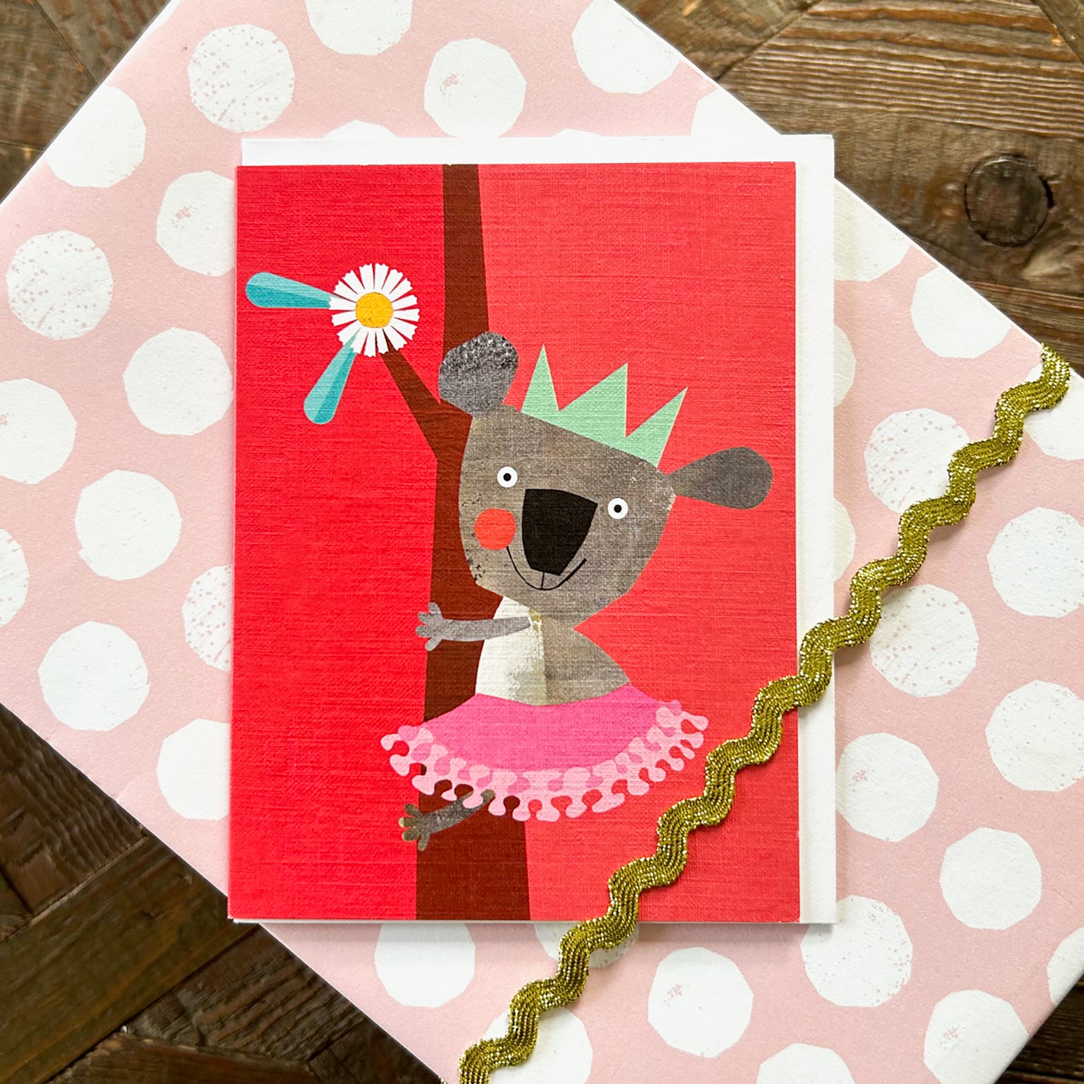 KTW43 mini koala greetings card