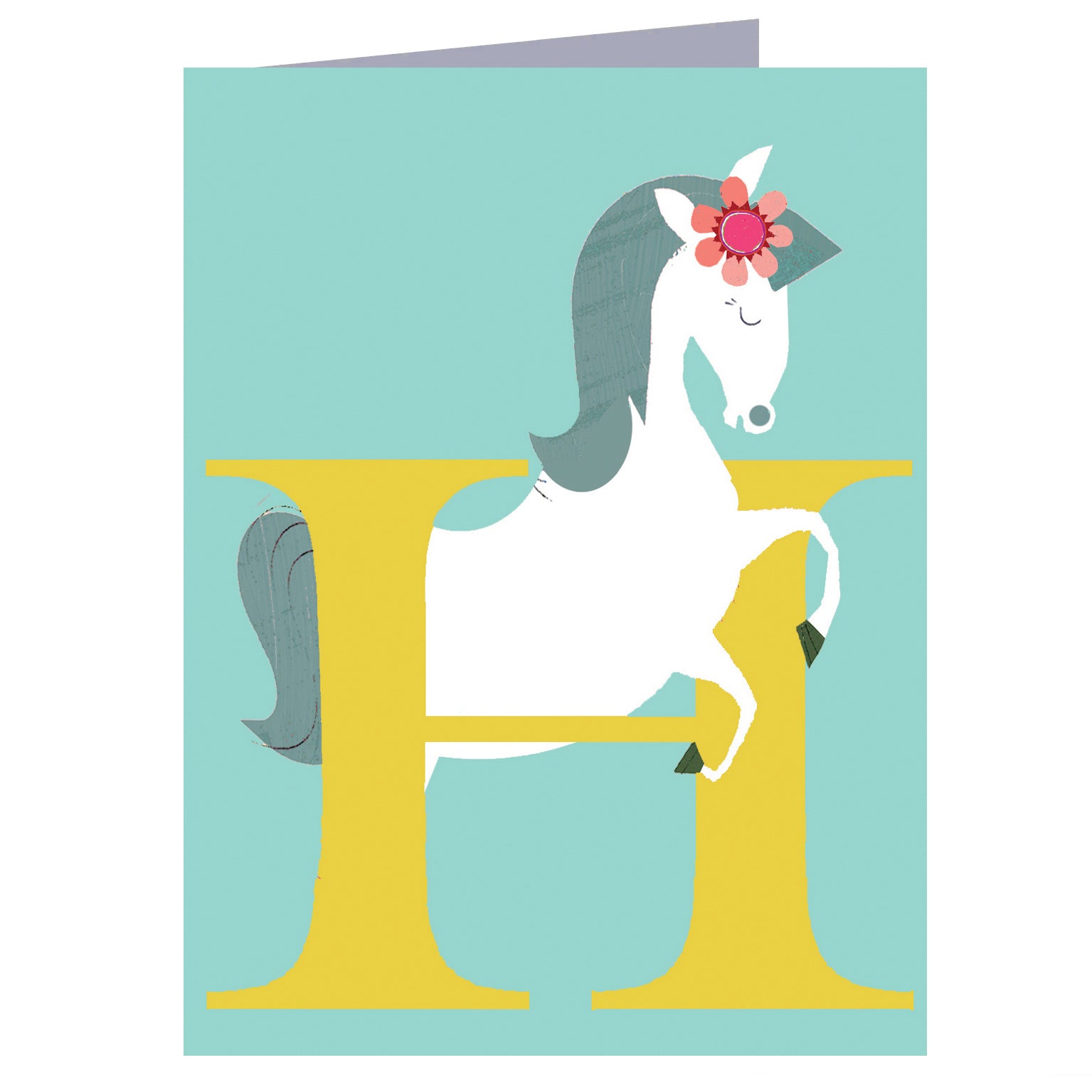 LTW08 mini H for horse card