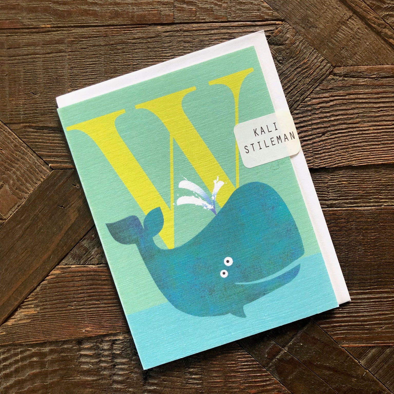 LTW23 mini W for whale card