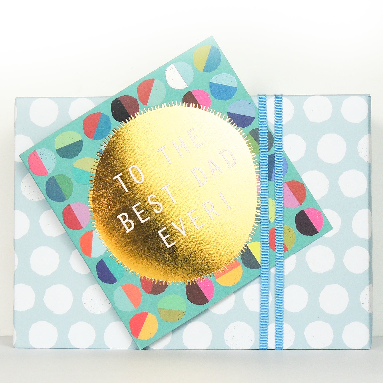 MLC06 gold foiled to the best dad ever! card