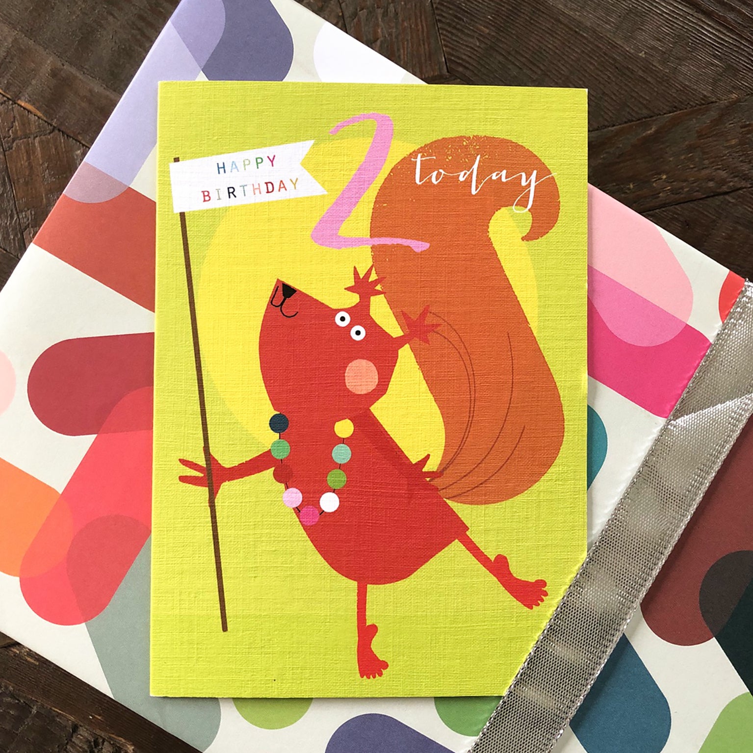 NA07 squirrel 2nd birthday card