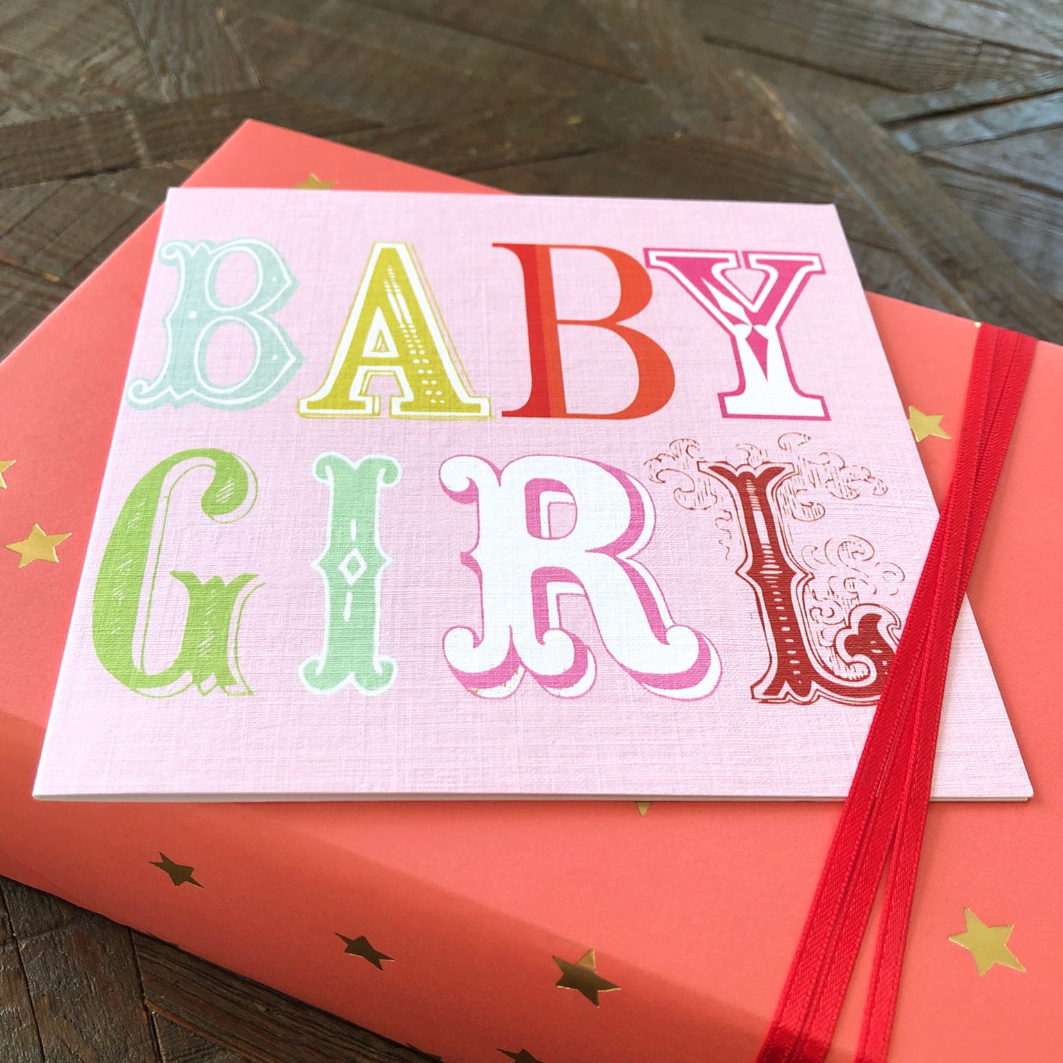 NB03 wordy baby girl card