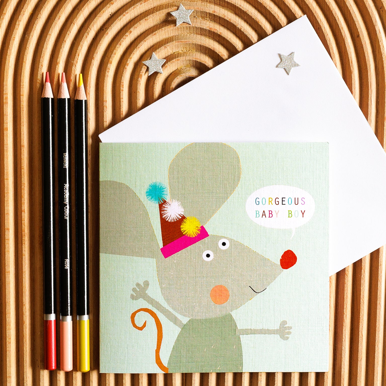 NB21 baby boy mouse card
