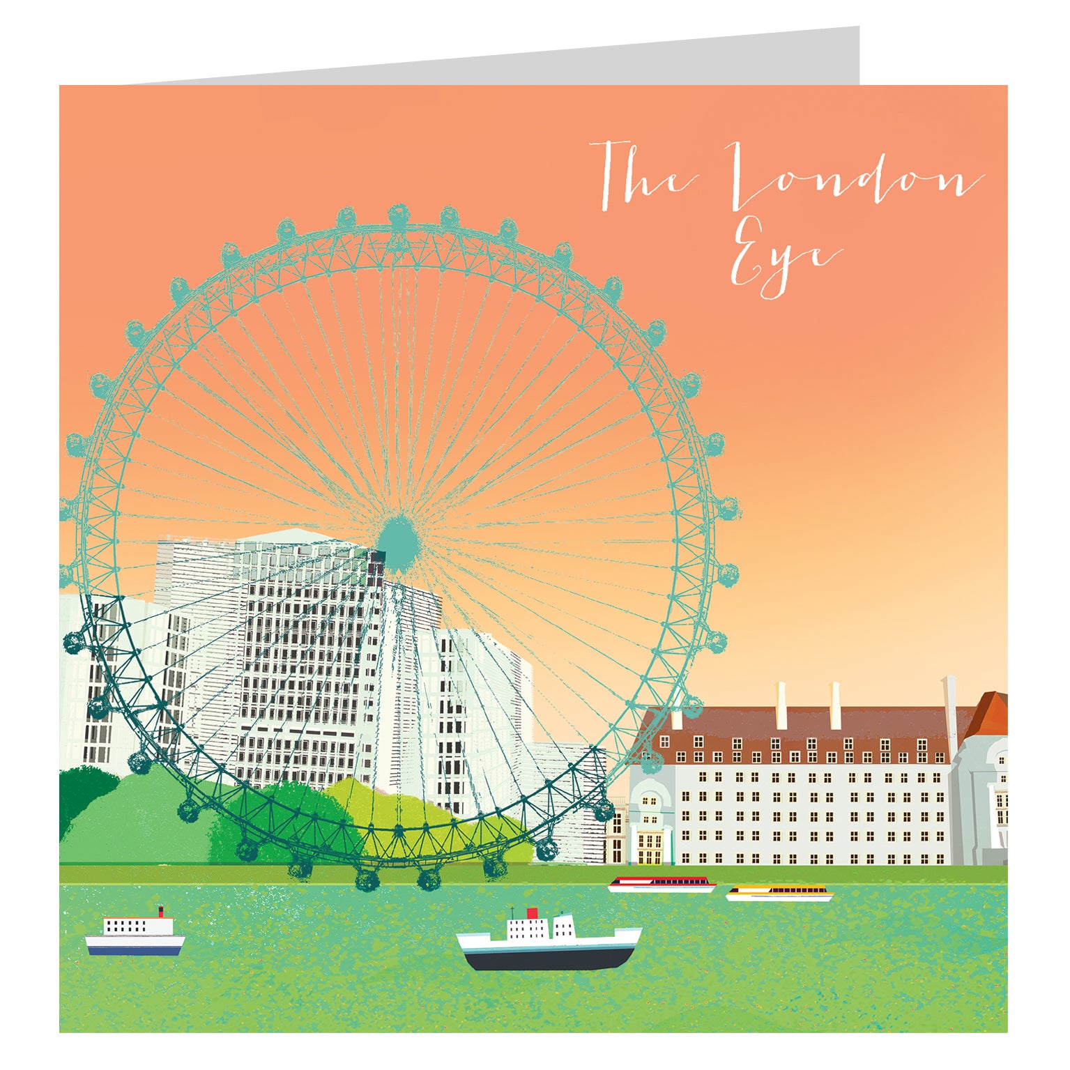 NT12 London Eye greetings card