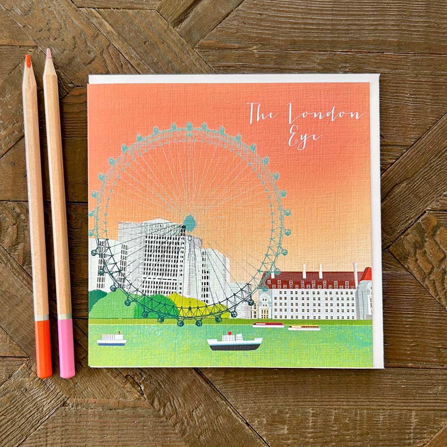 NT12 London Eye greetings card