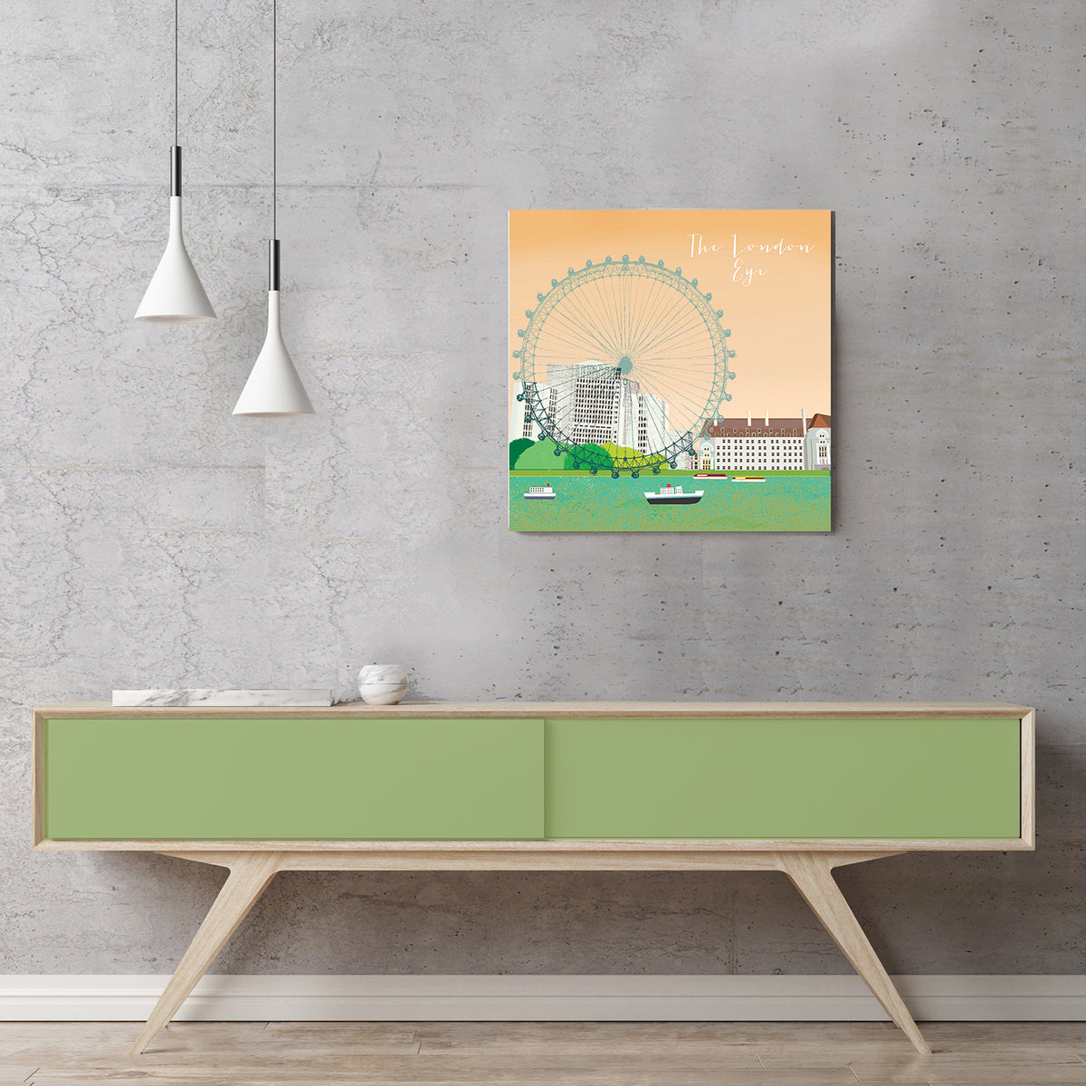 PNT12  London Eye Art Print