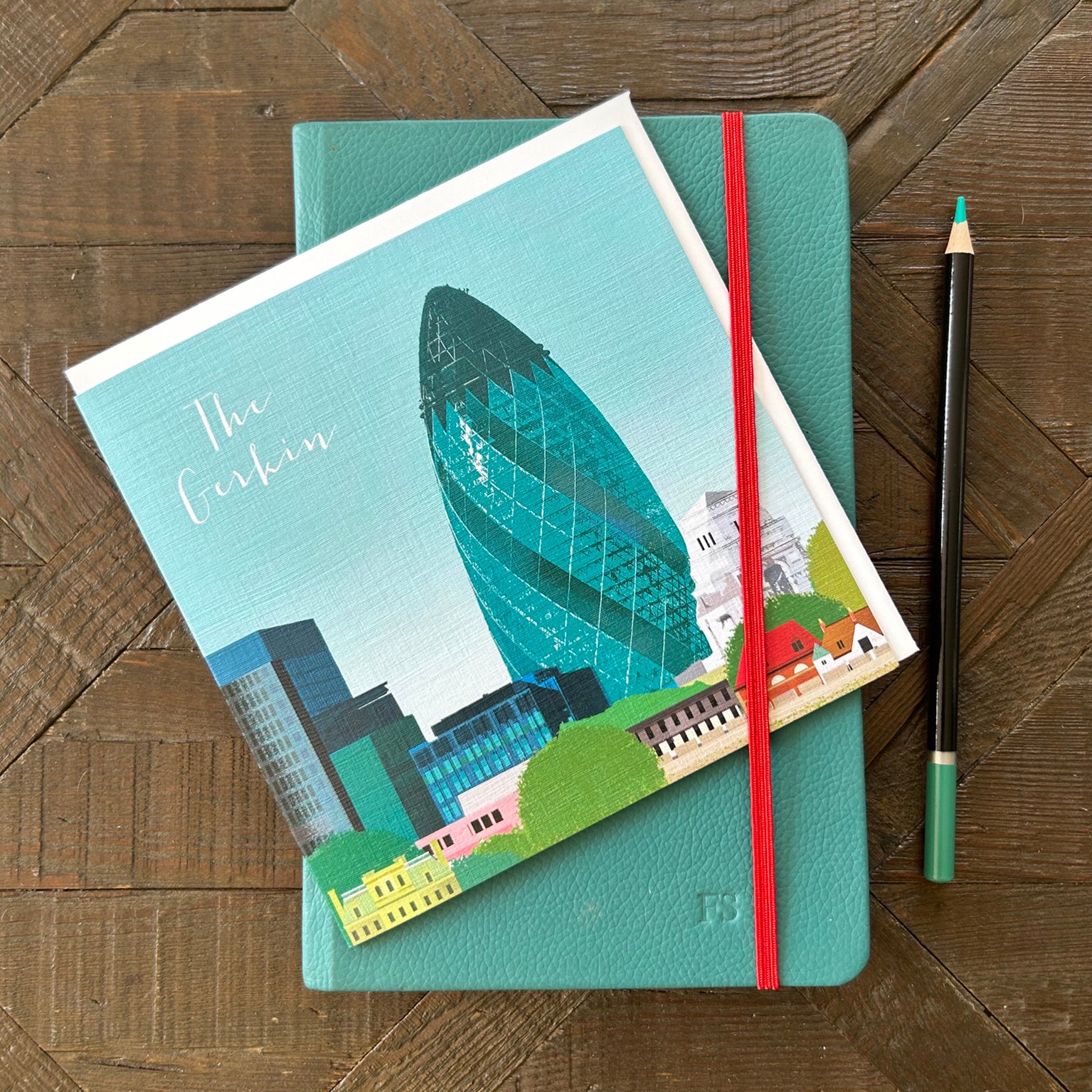 NT14 The Gerkin greetings card