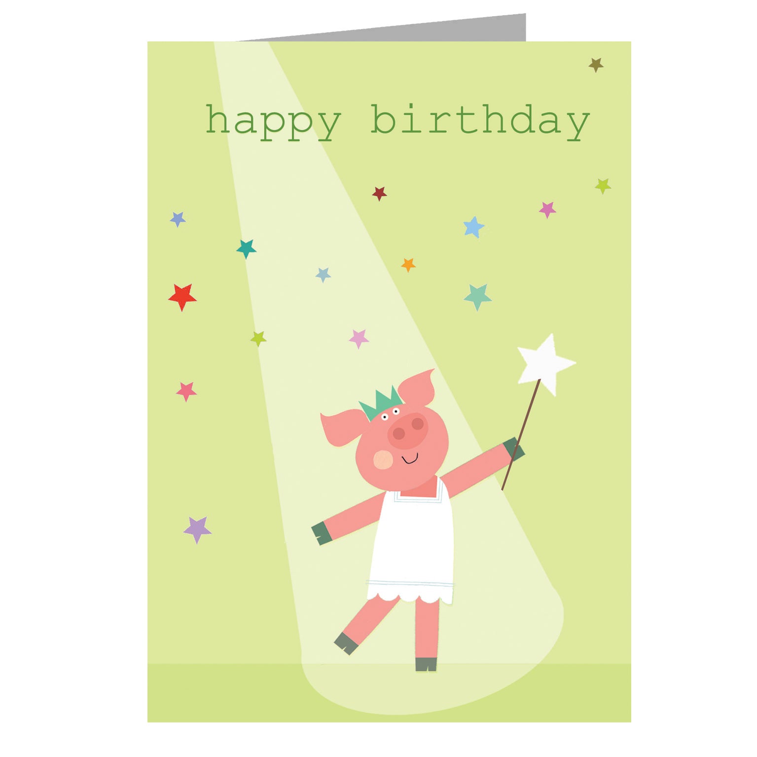 PA06 piglet happy birthday card