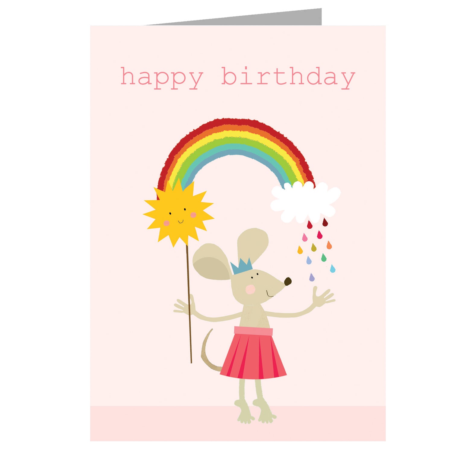 PA08 mouse happy birthday card