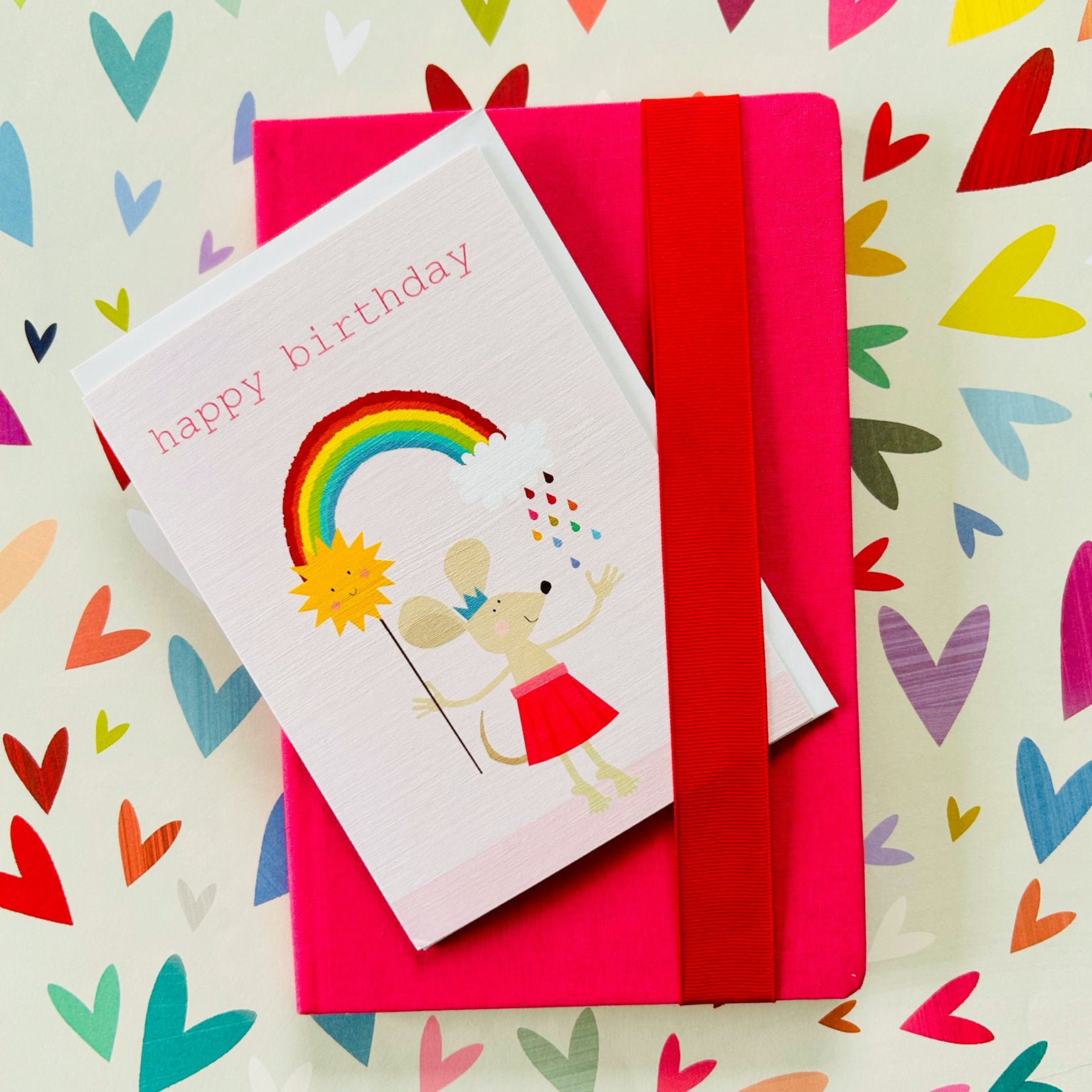 PA08 mouse happy birthday card