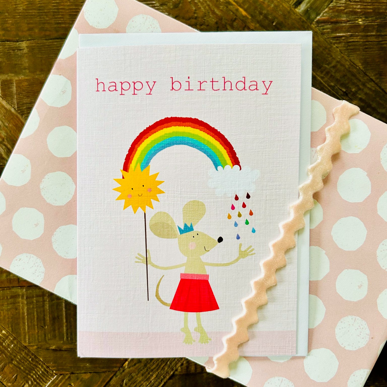 PA08 mouse happy birthday card