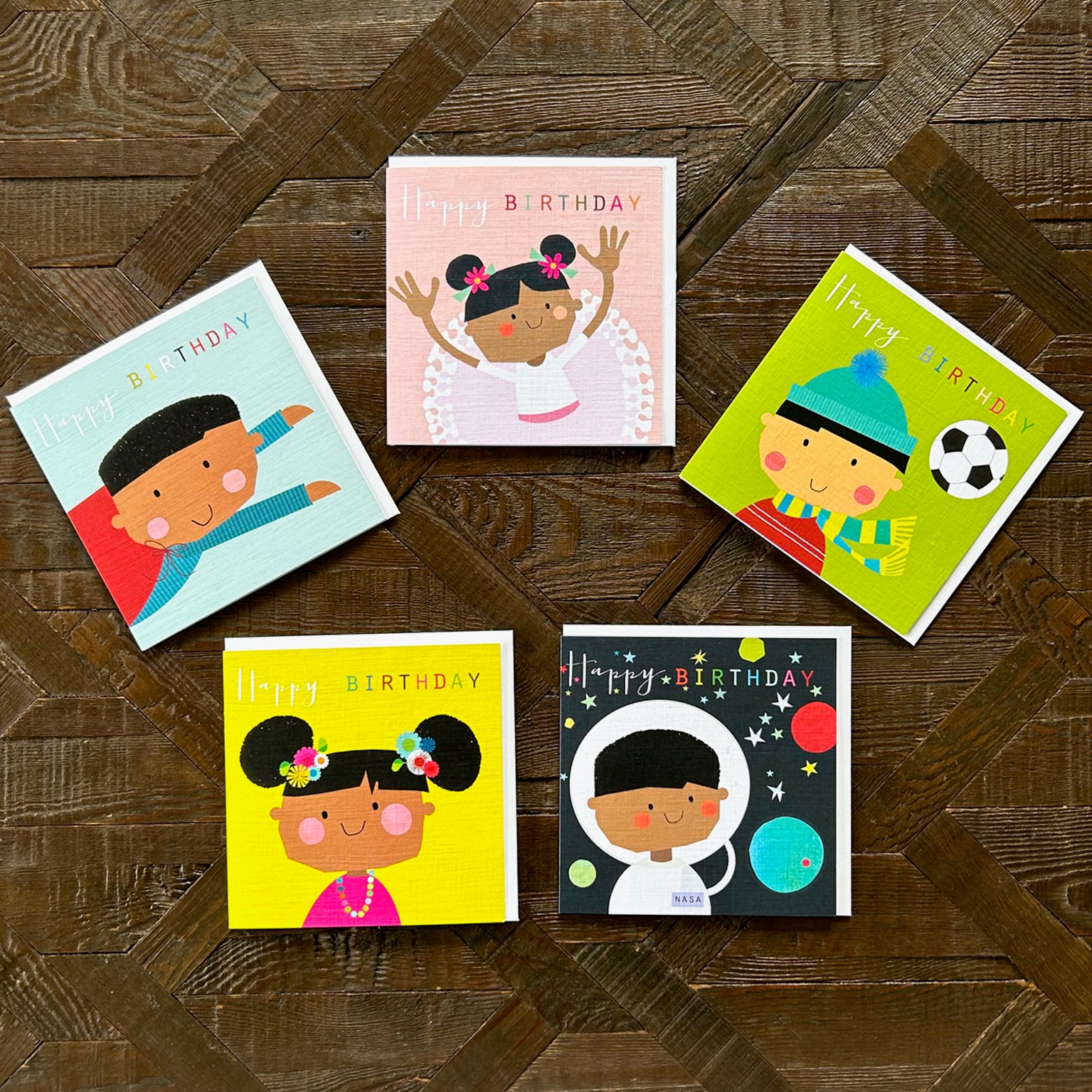 AM02 children's birthday card pack
