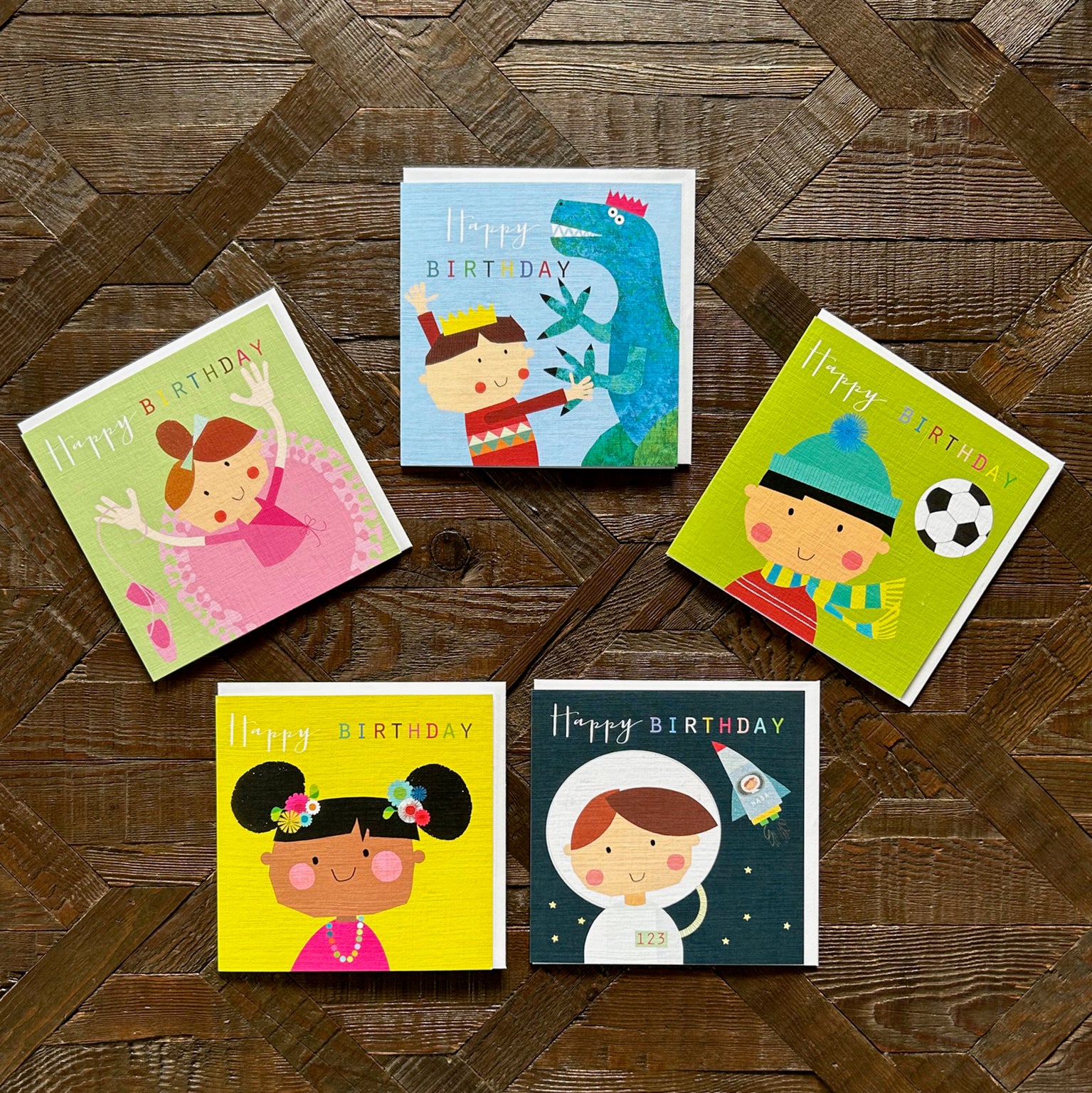AM08 children's birthday card pack