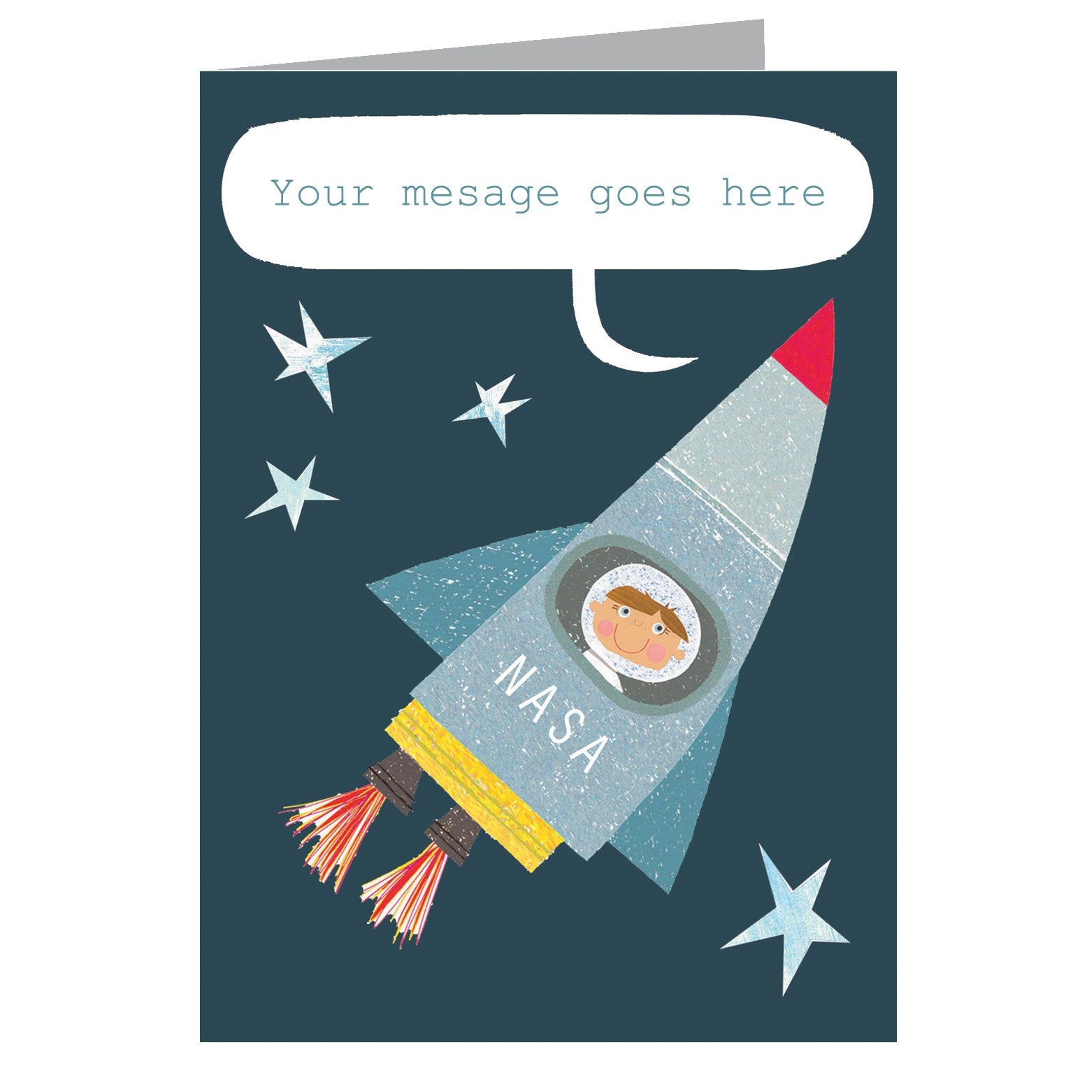 PL04  personalised spaceman card