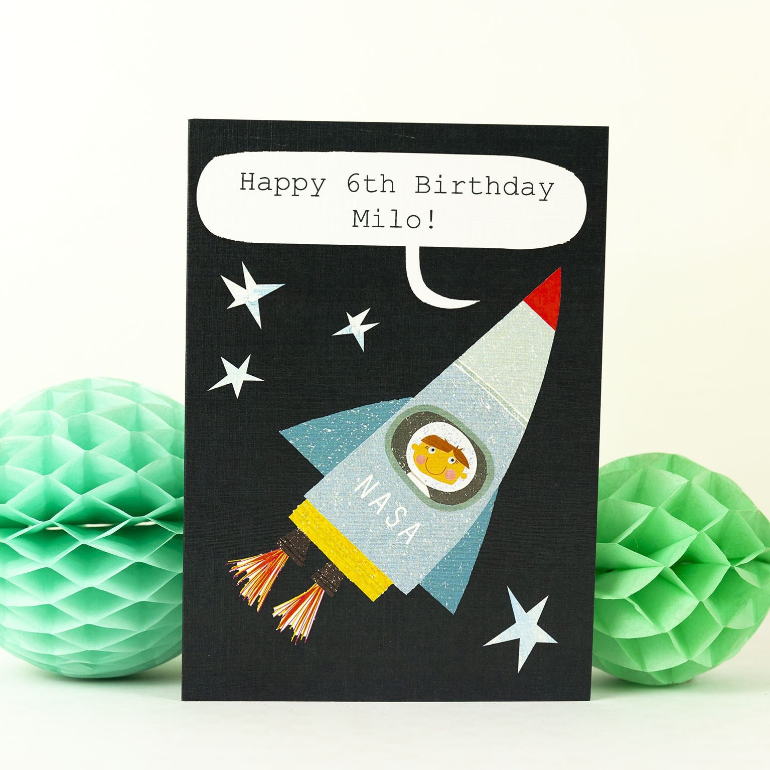 PL04  personalised spaceman card