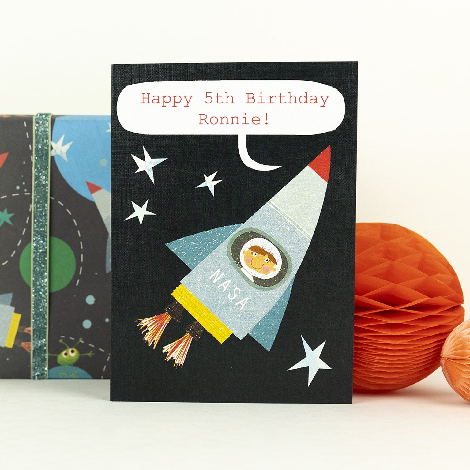 PL04  personalised spaceman card