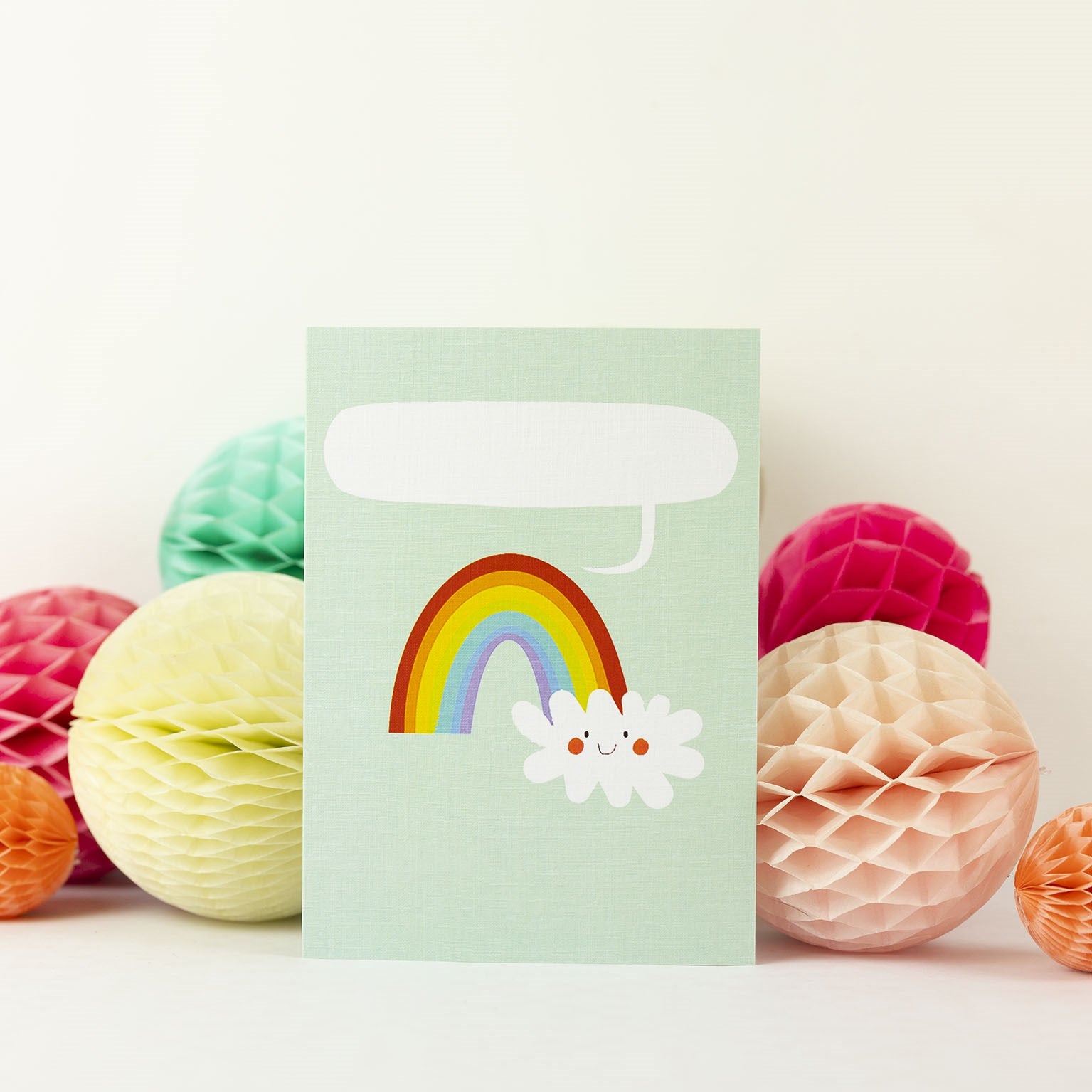 PL20 personalised rainbow card