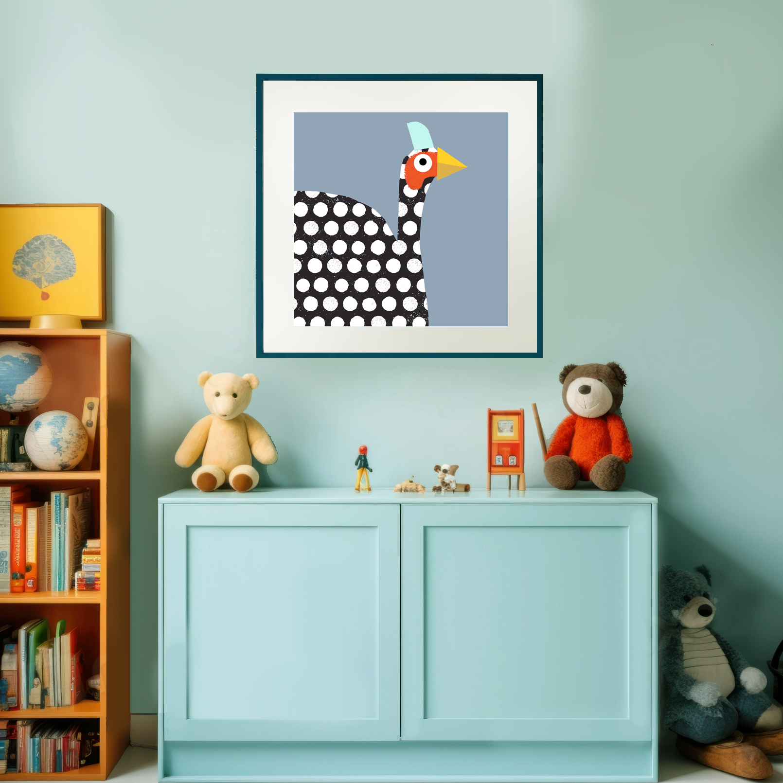 PT15 Guinea Fowl Art Print