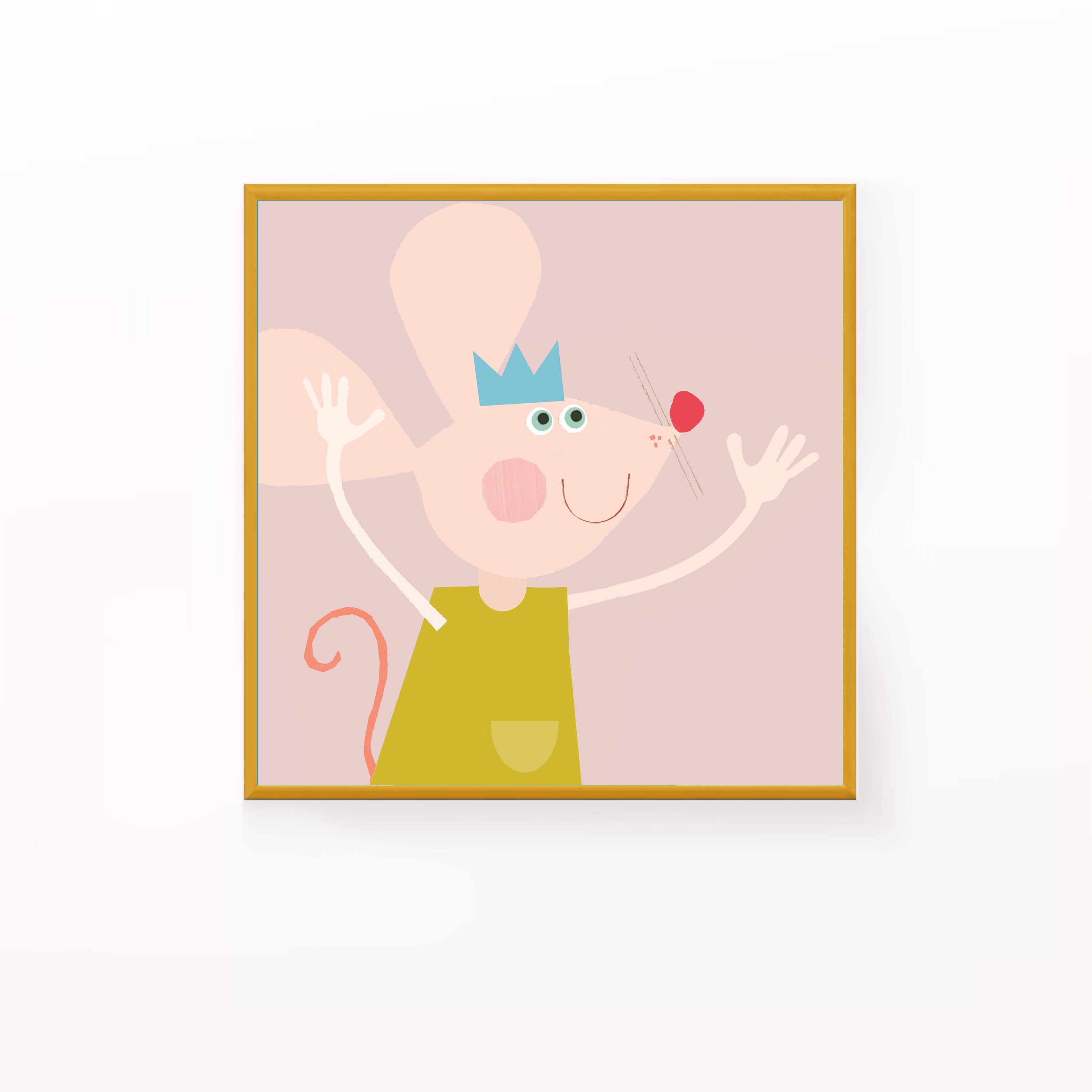 PT36 Happy Mouse Art Print