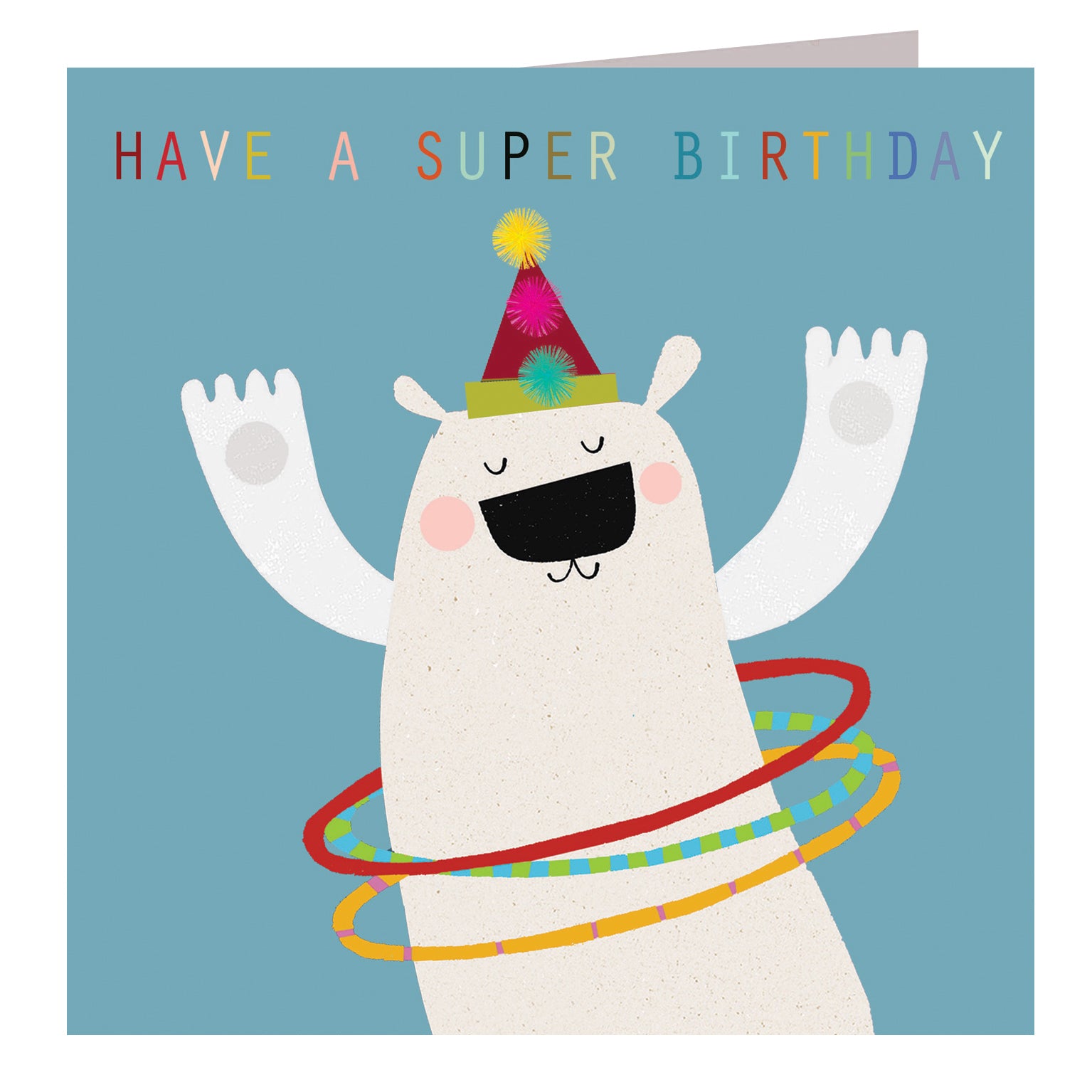RB02 polar bear birthday card
