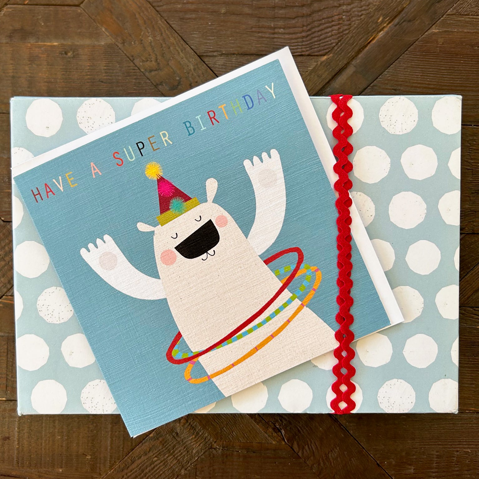 RB02 polar bear birthday card