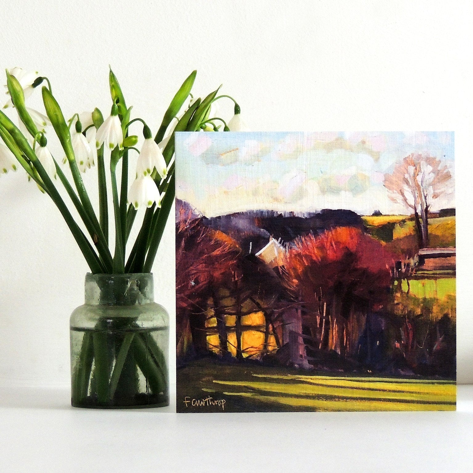 SF04 view from my garden, Dorset greetings card