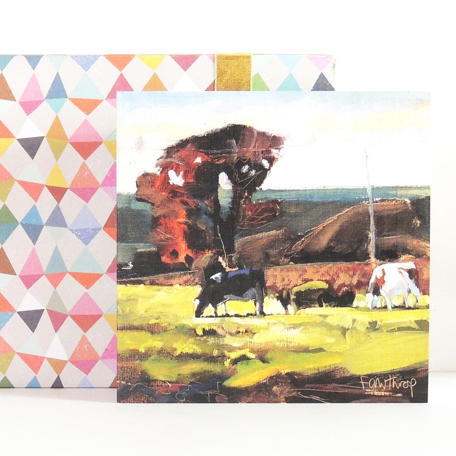 SF07 Blackmore Vale cows, Dorset greetings card