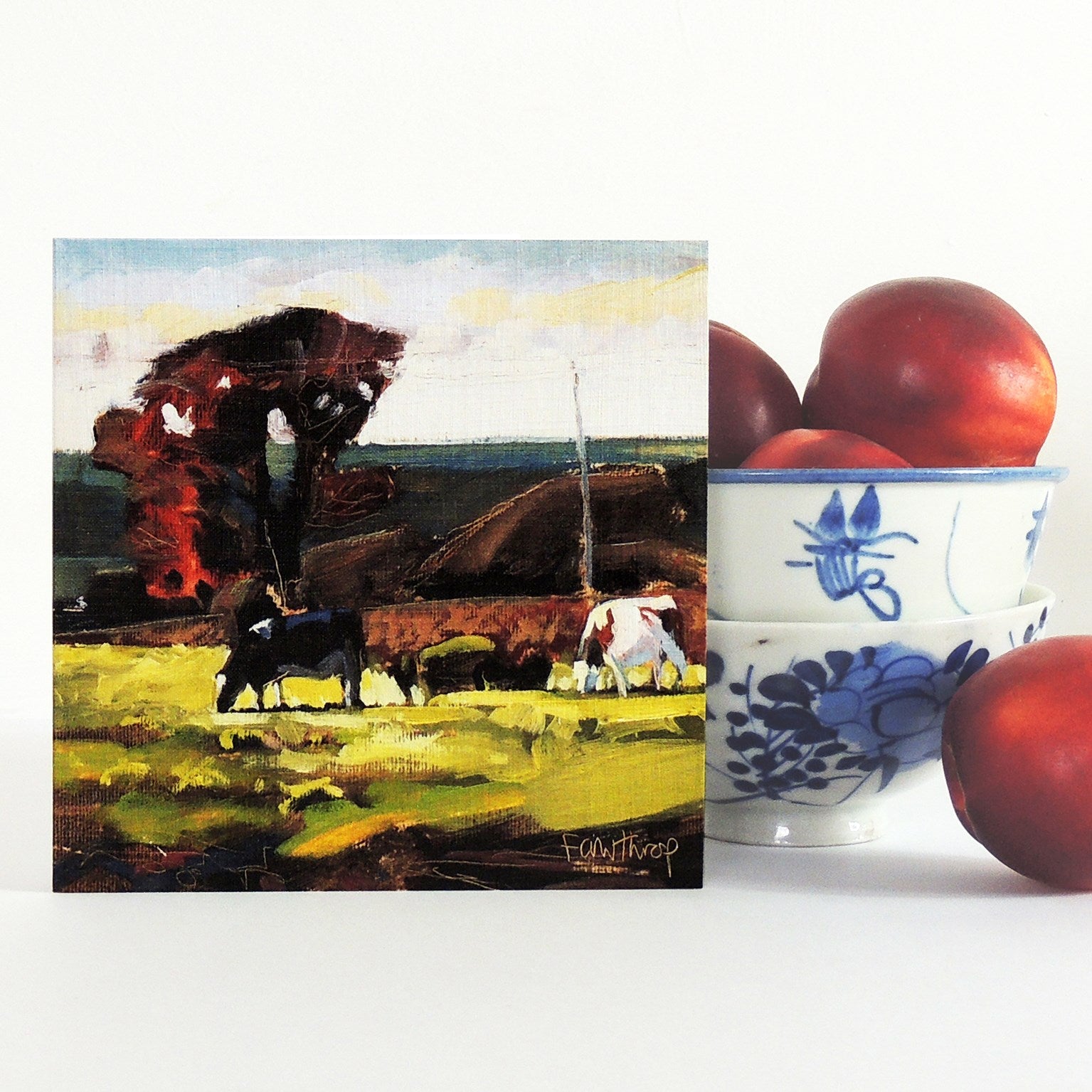 SF07 Blackmore Vale cows, Dorset greetings card