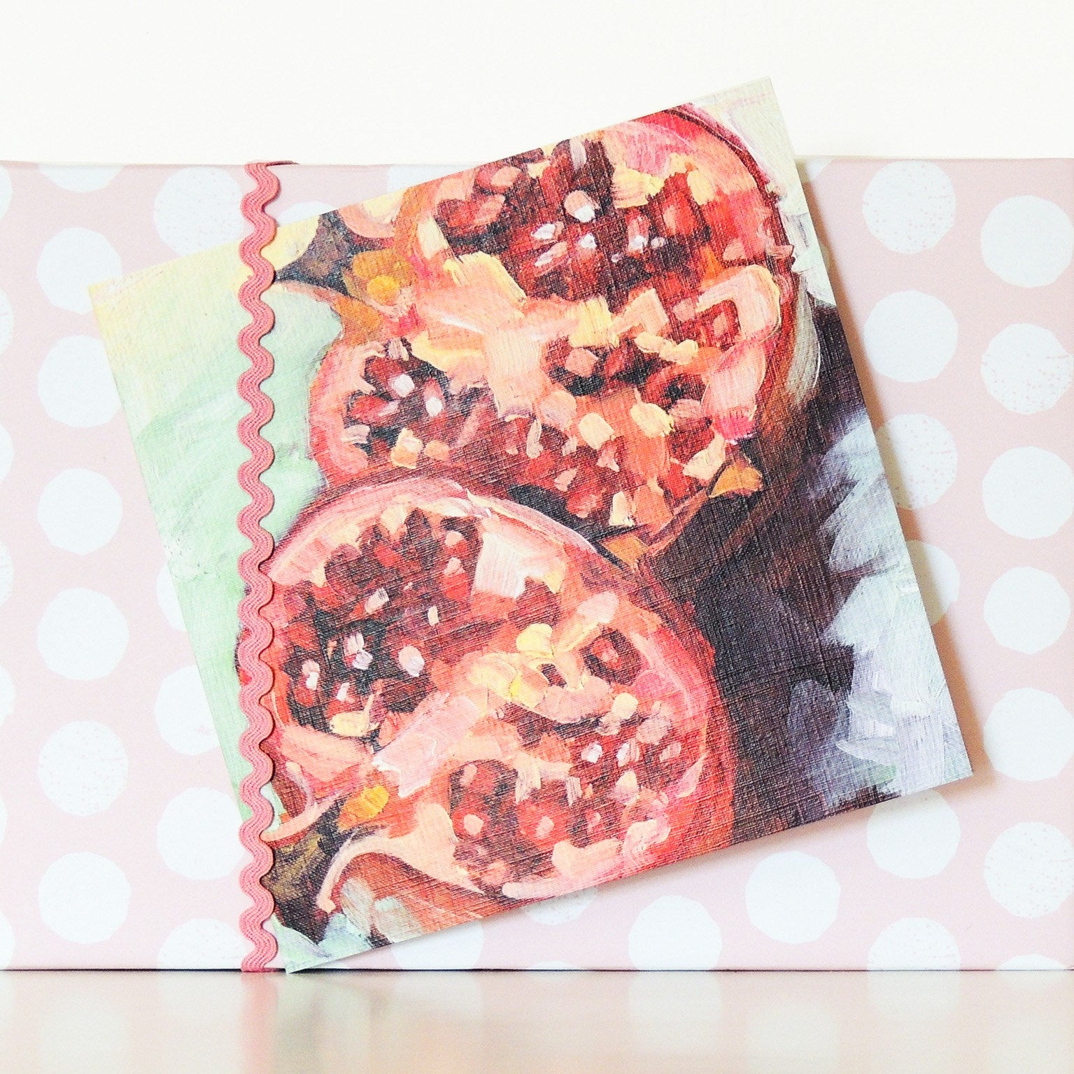 SF10 pomegranates greetings card