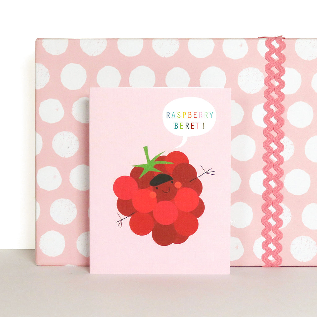 SM84 mini raspberry beret card