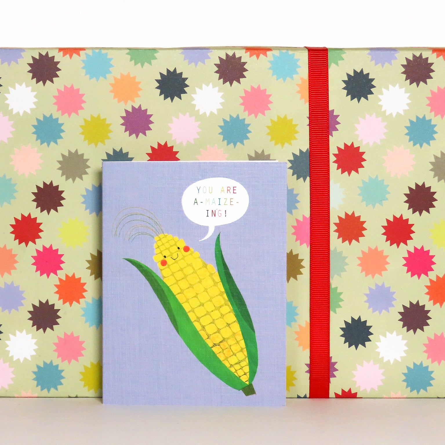 SM86 mini maize greetings card