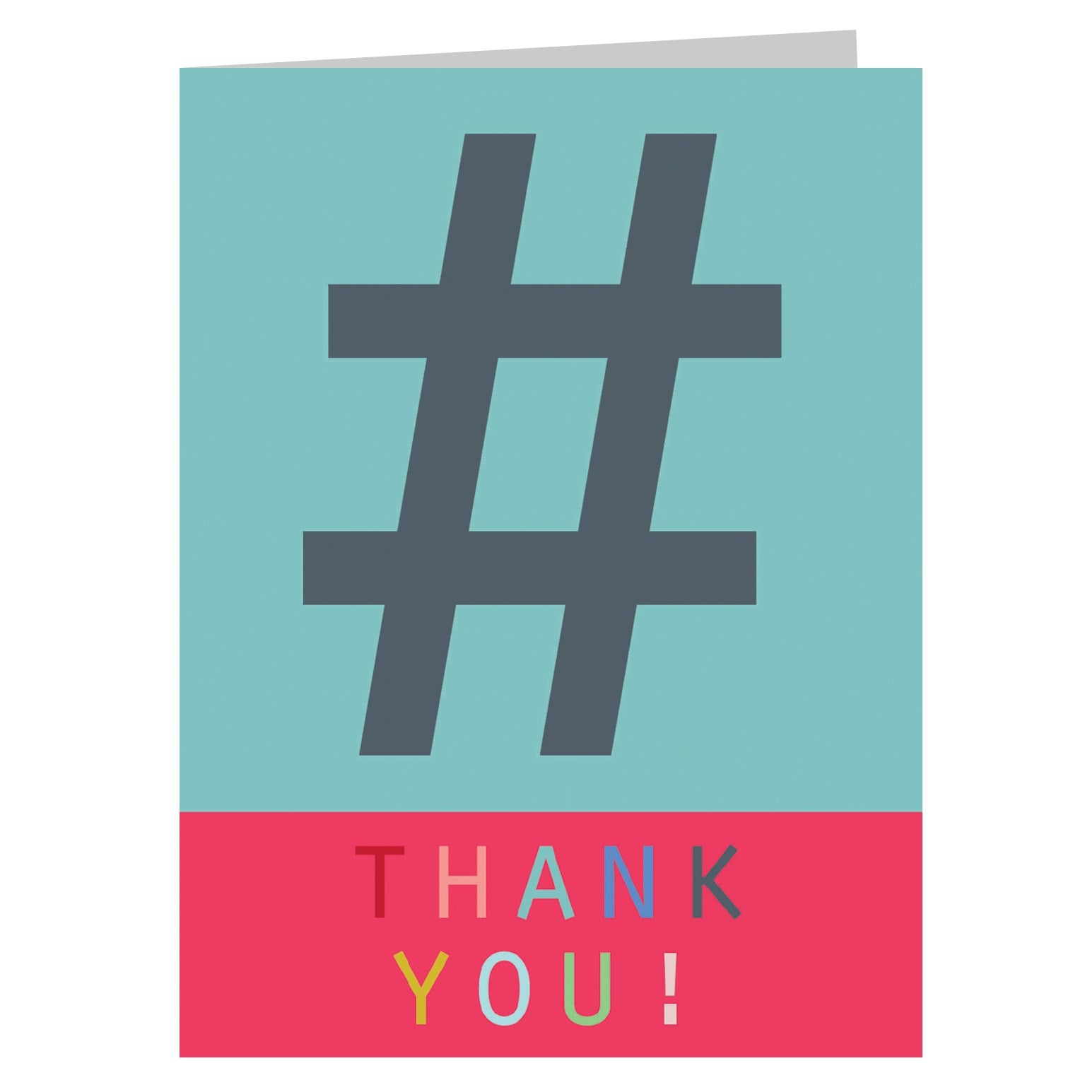 STW02 mini hashtag thank you card