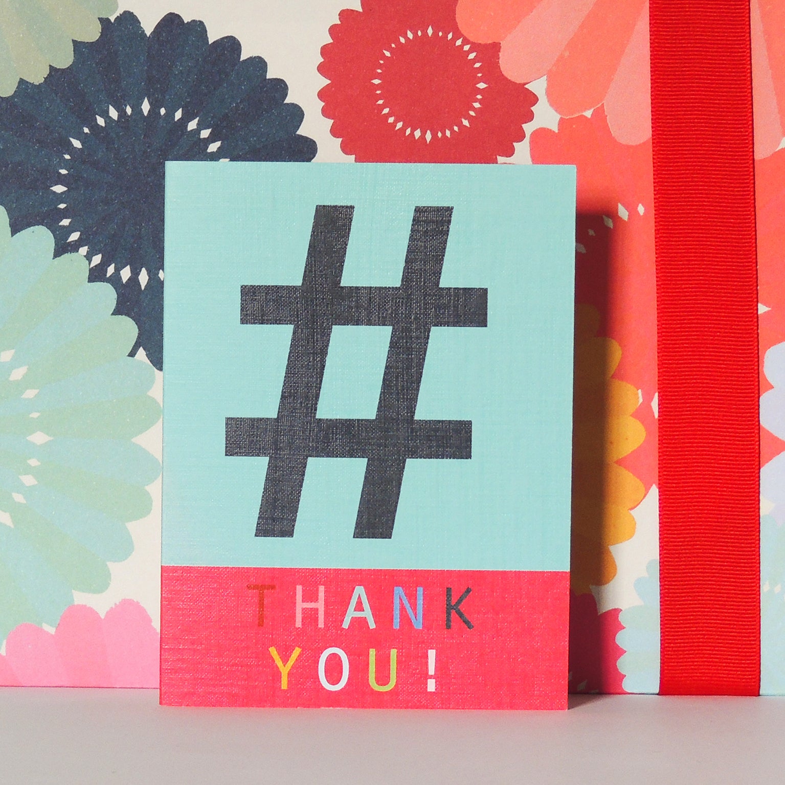 STW02 mini hashtag thank you card