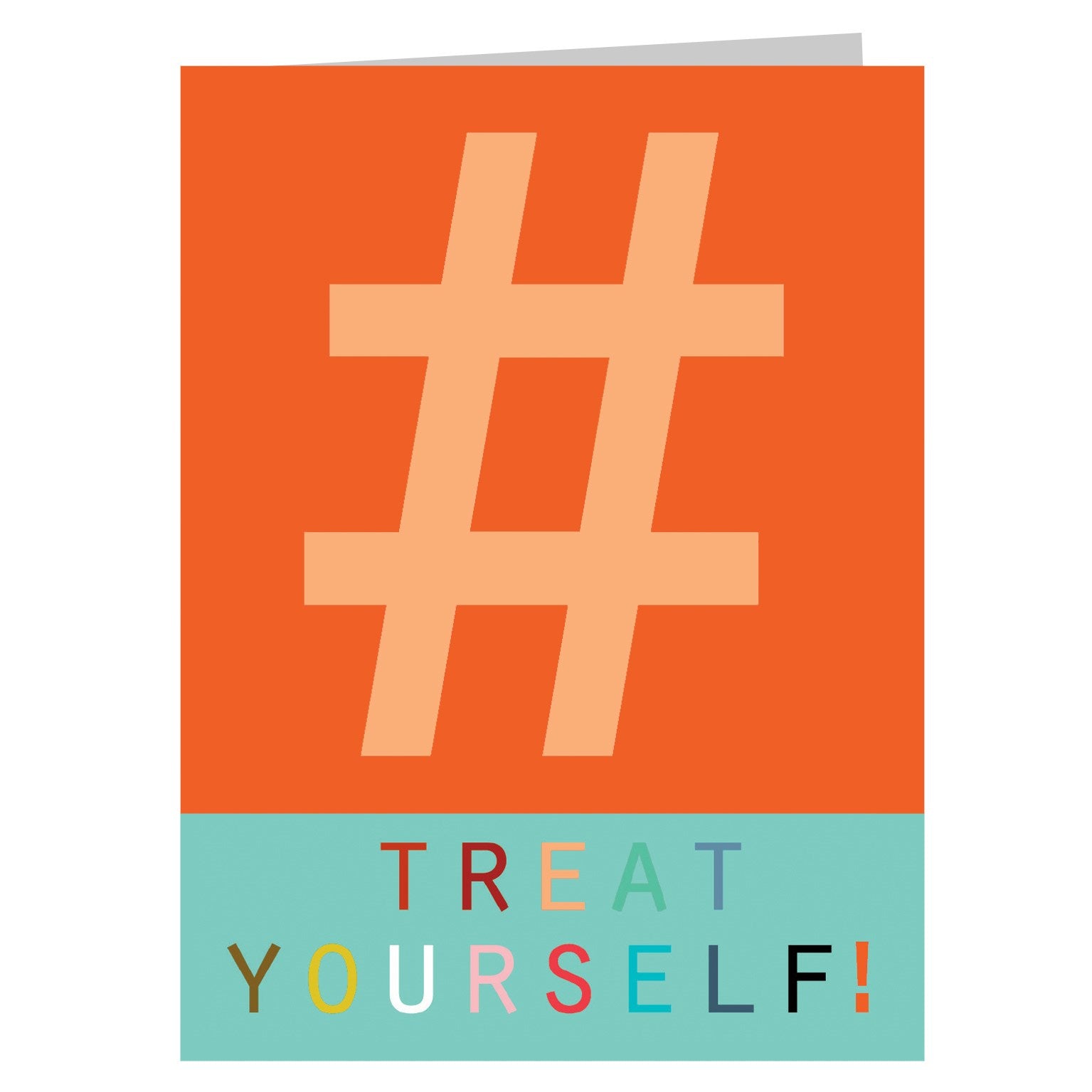 STW09 mini hashtag treat yourself! card