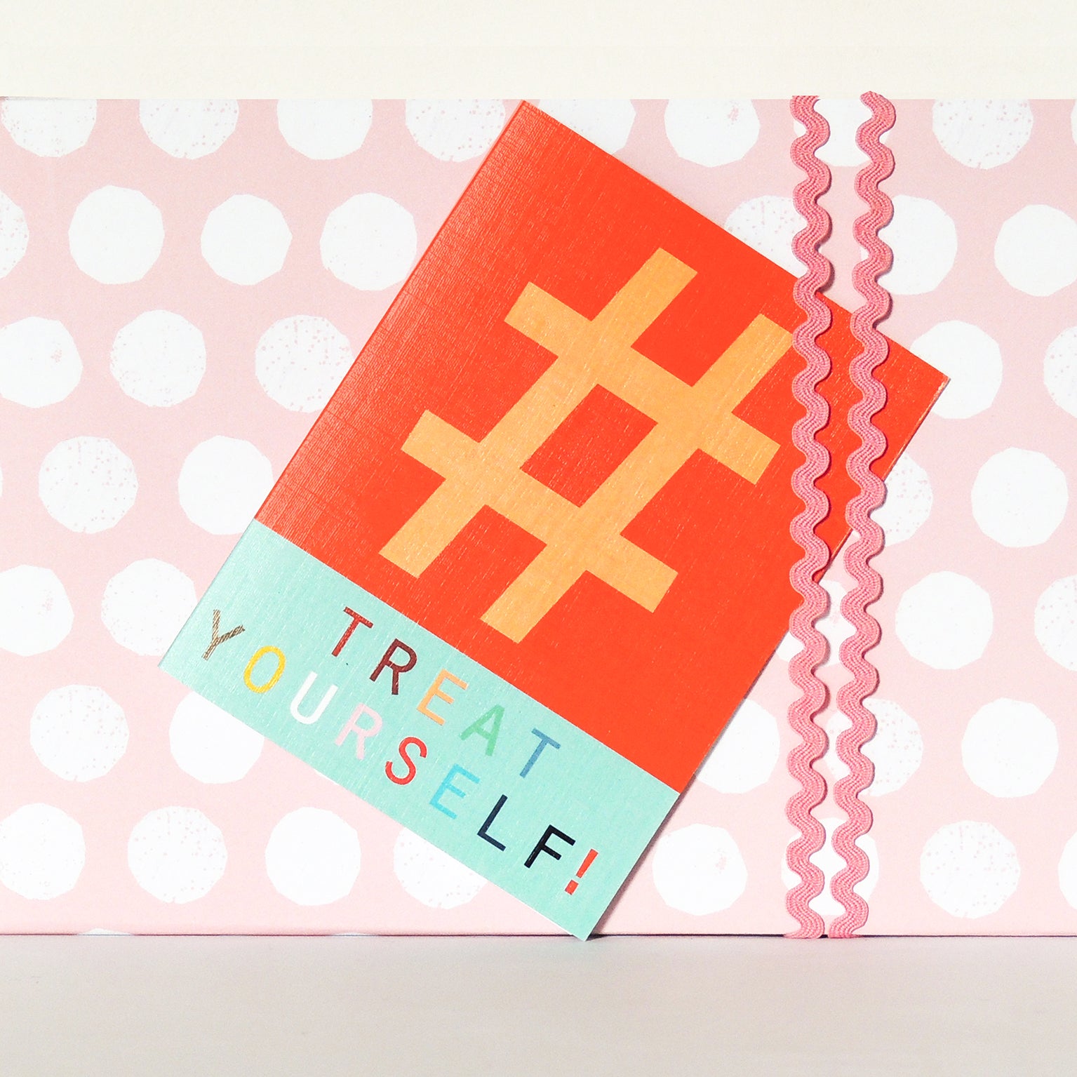 STW09 mini hashtag treat yourself! card