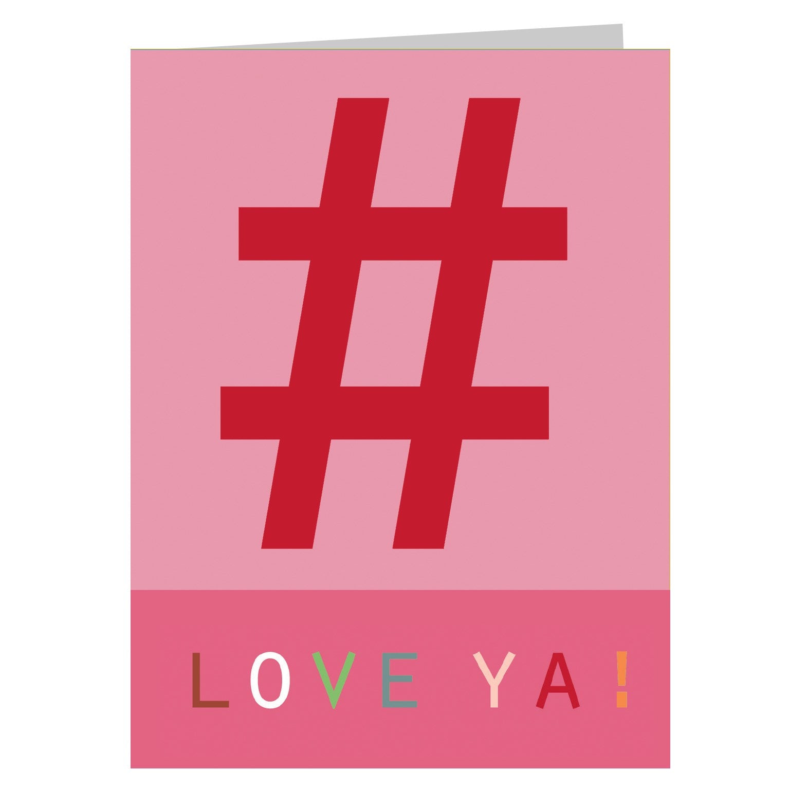 STW14 mini hashtag love ya! card