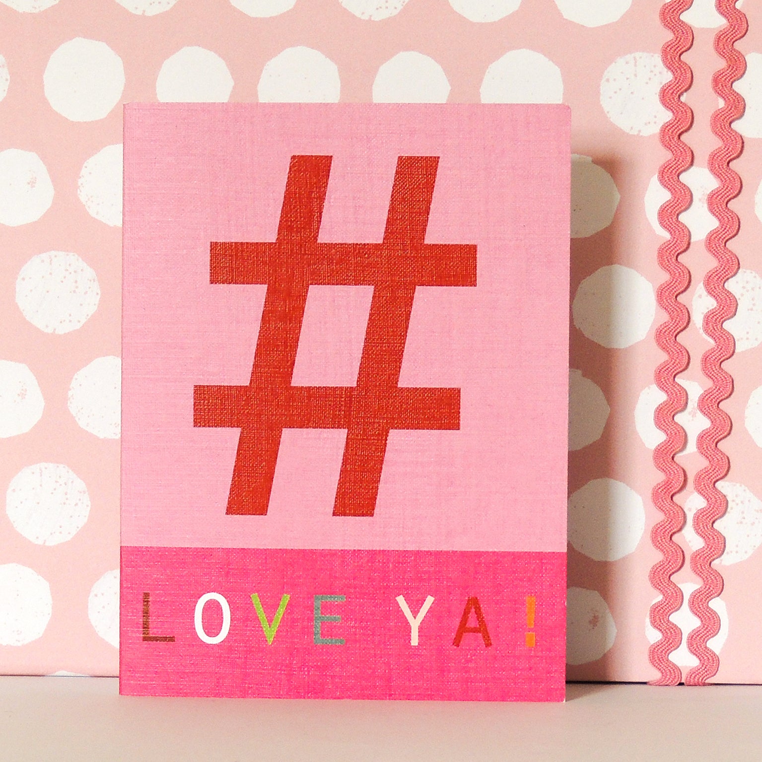 STW14 mini hashtag love ya! card