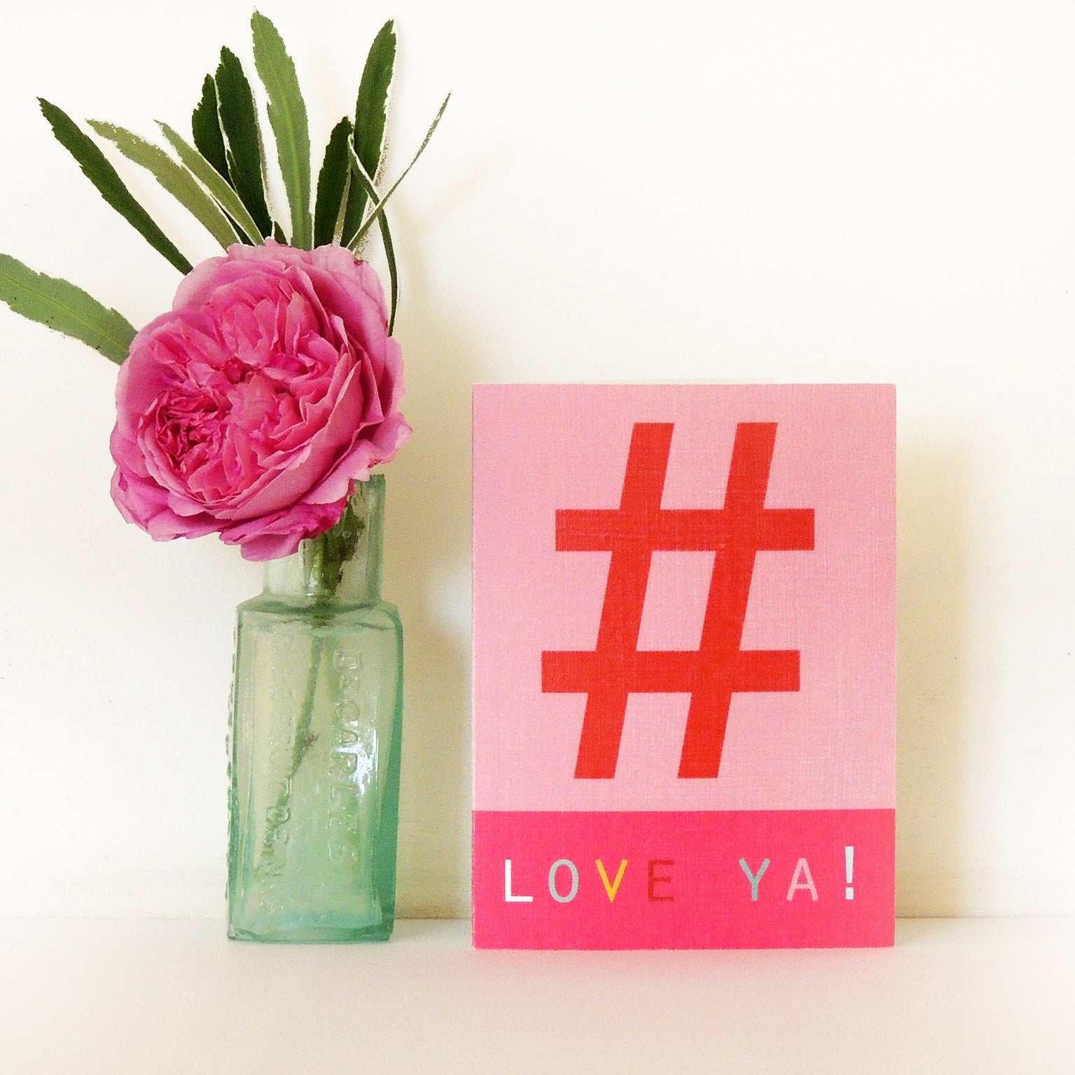 STW14 mini hashtag love ya! card