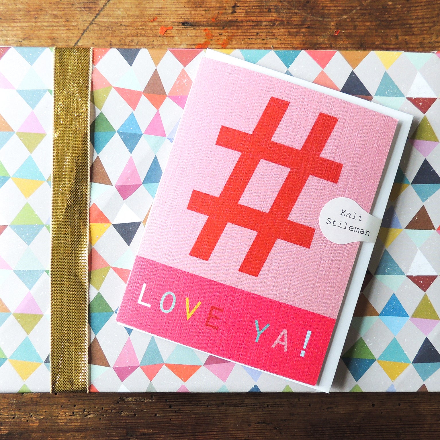 STW14 mini hashtag love ya! card