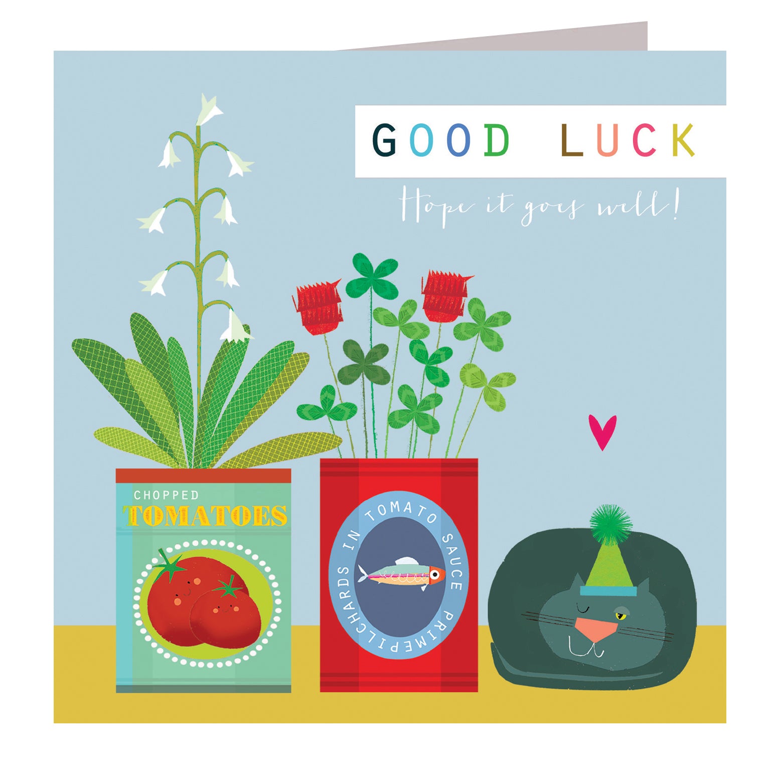 TC04 good luck greetings card