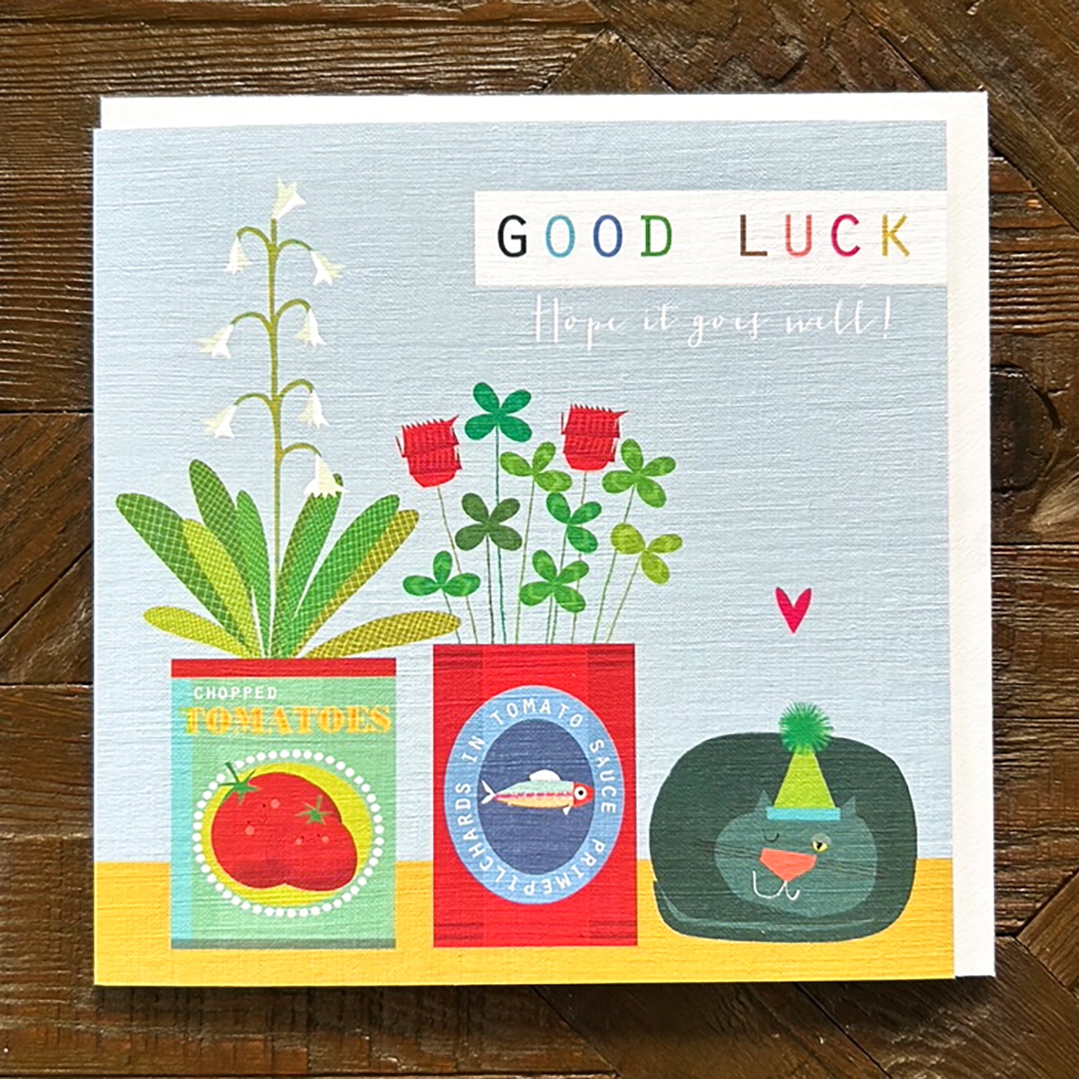 TC04 good luck greetings card